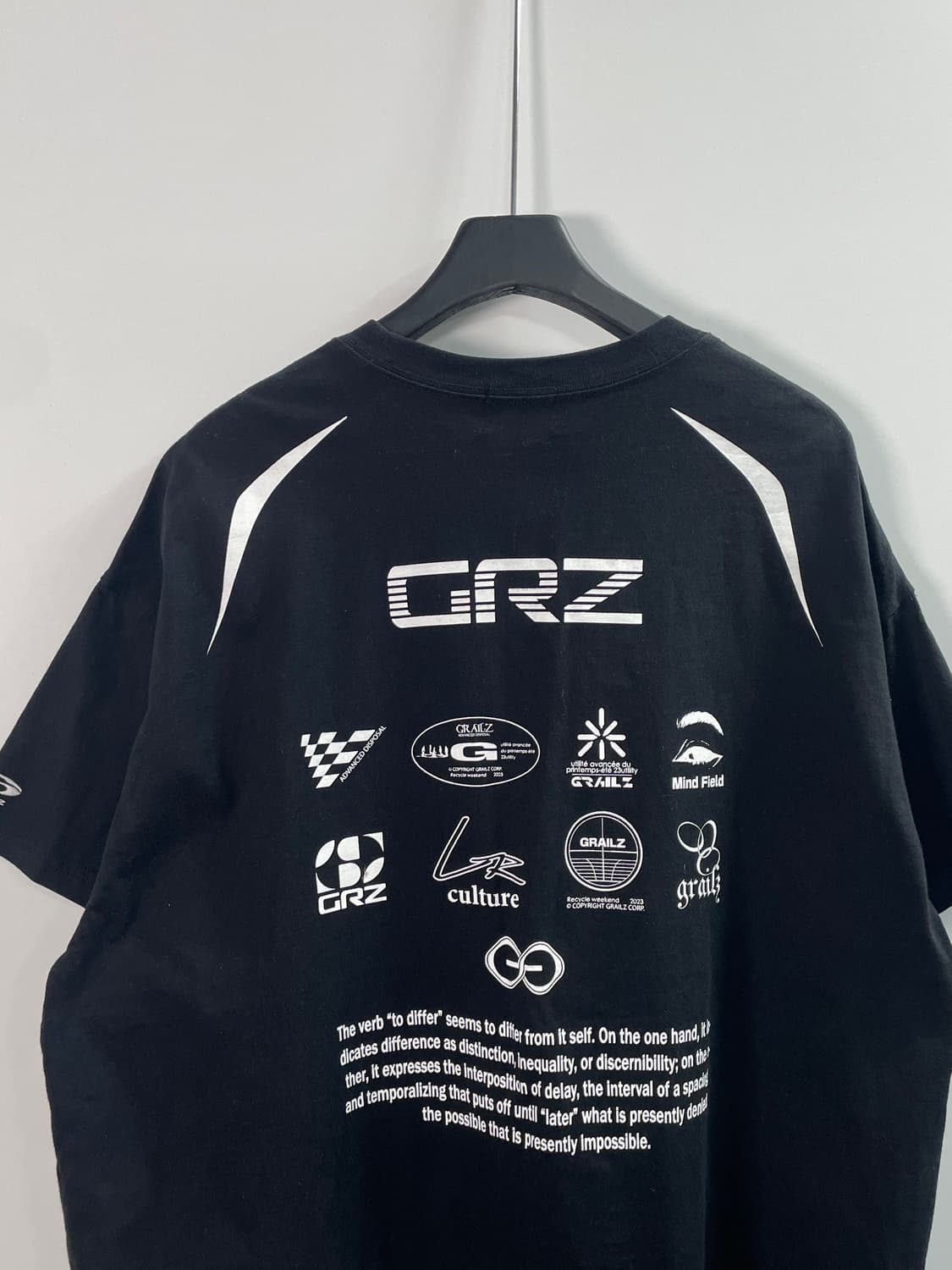 그레일즈 블록코어 블랙 오버핏 반팔티 (on.105) 상품이미지4