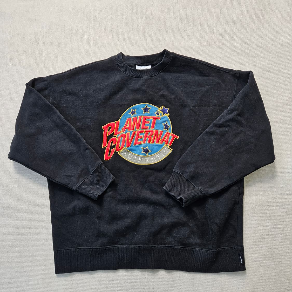 M 커버낫 블랙 맨투맨 0306Y 상품이미지1