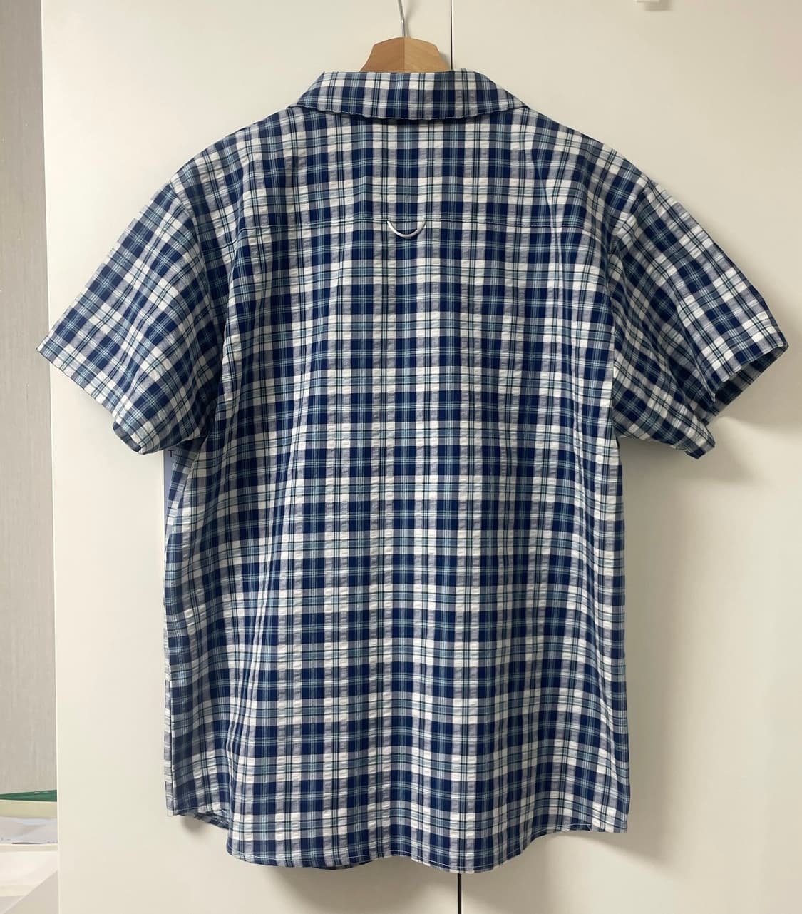 오헤시오 CHECK POCKET HALF SHIRT, BLUE 상품이미지2