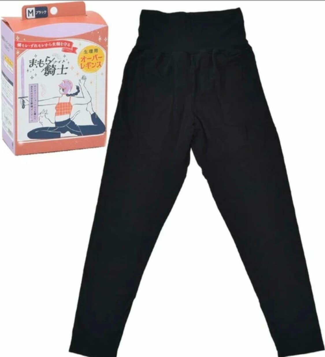 (50%할인특가) 생리&요실금 겸용 오버 레깅스 블랙 M/일본 직 수입 상품이미지1