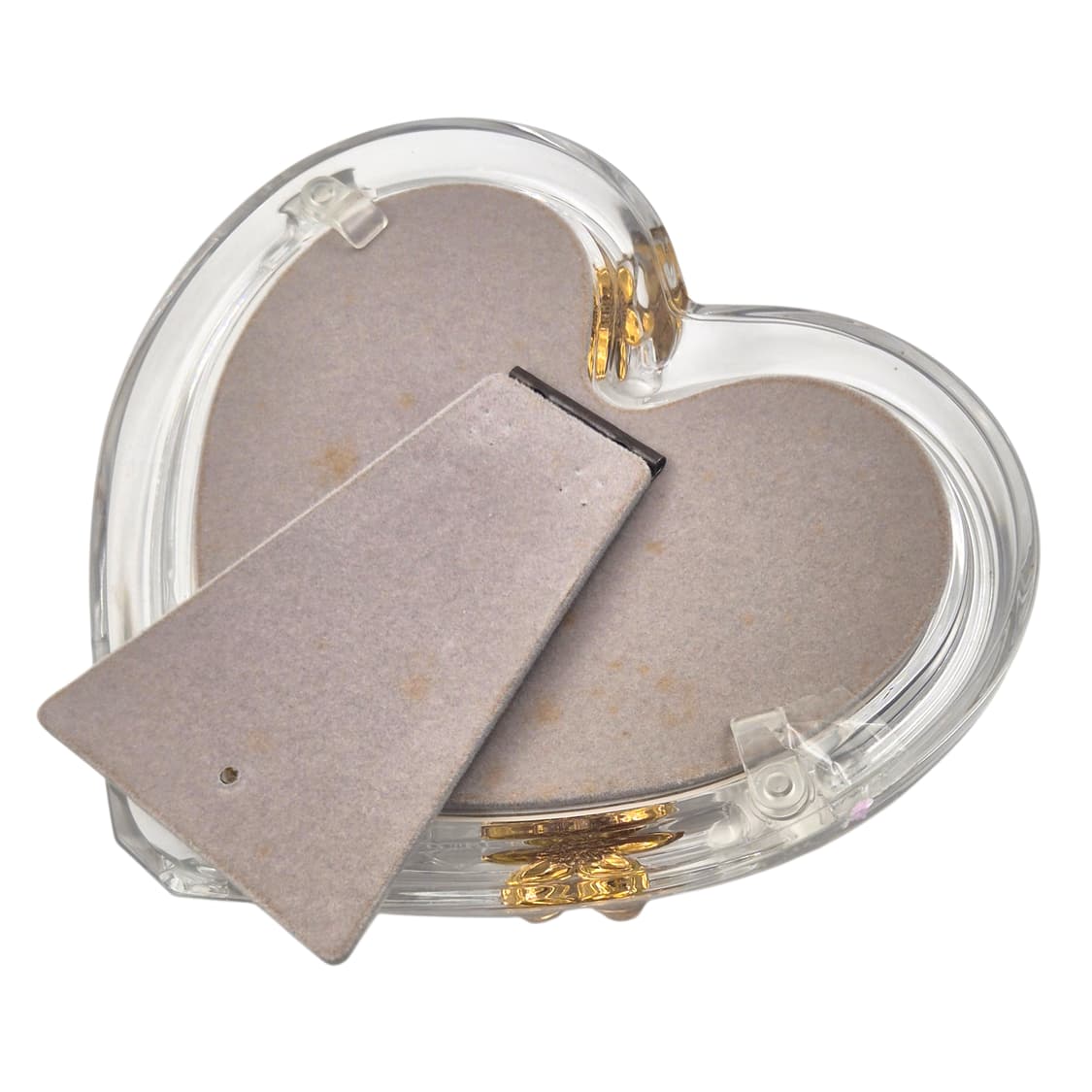 90s 호야 크리스탈 하트 꽃잎 액자 상품이미지5