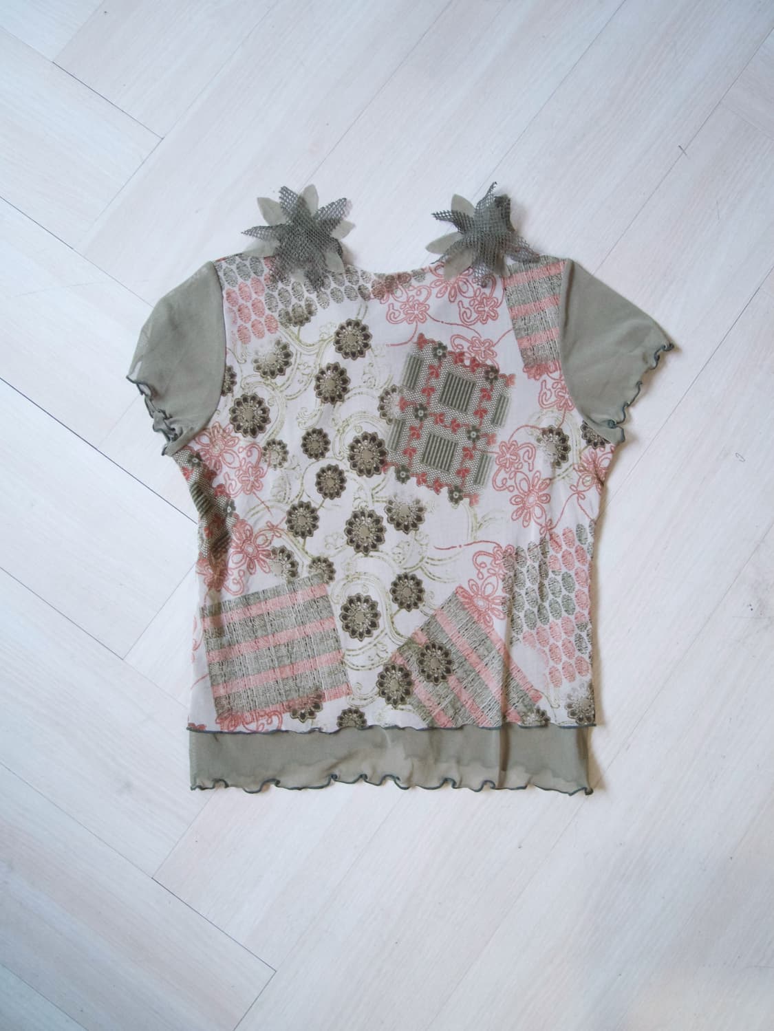 [JPN] floral mesh top  상품이미지5