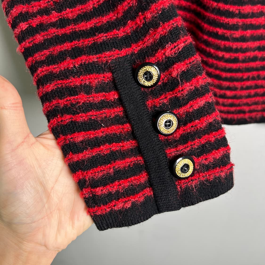 Givenchy 지방시 빈티지 스트라이프 니트 스웨터 M 상품이미지8