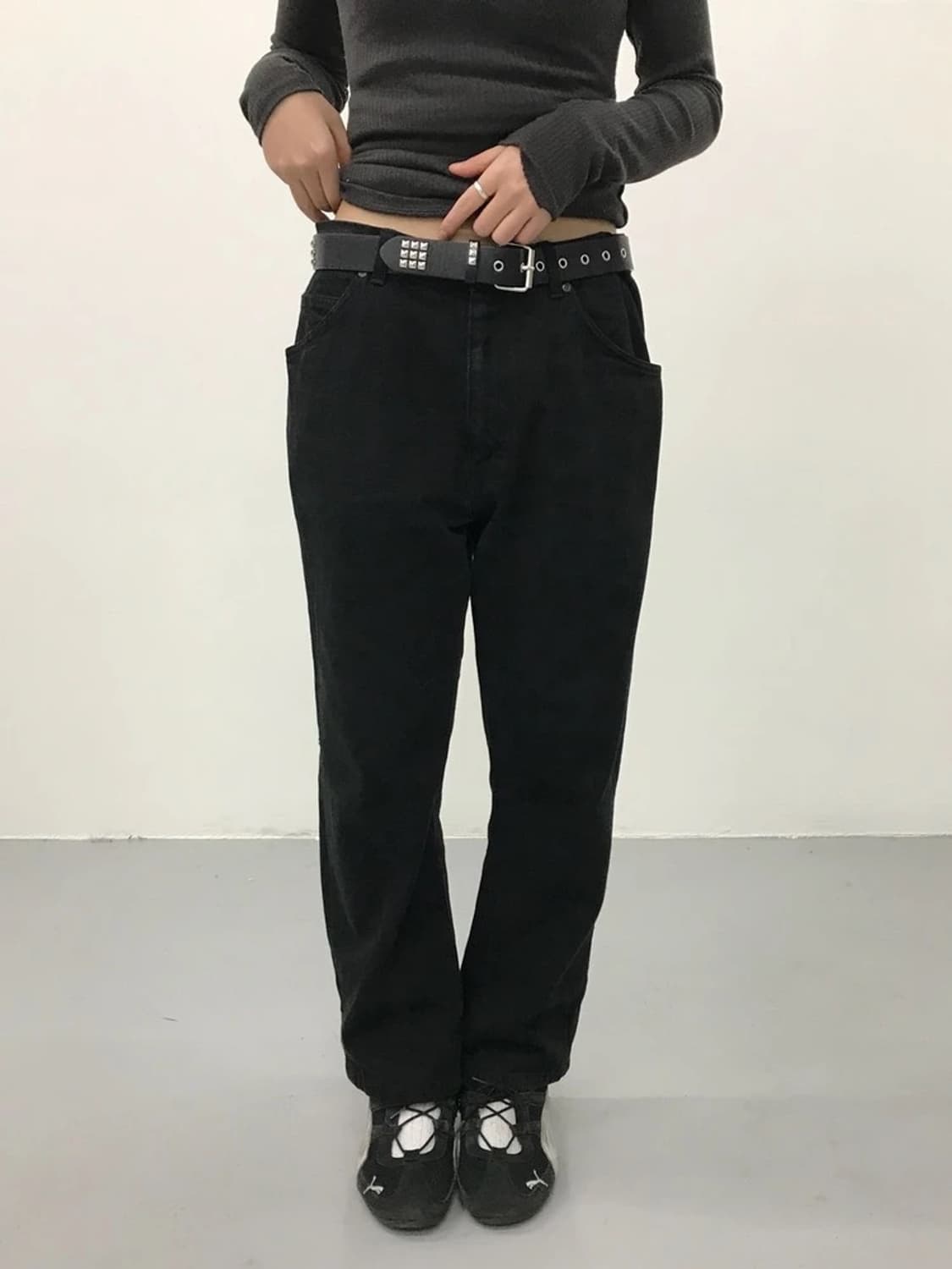 90's Lee USA Black Denim Pants 상품이미지1