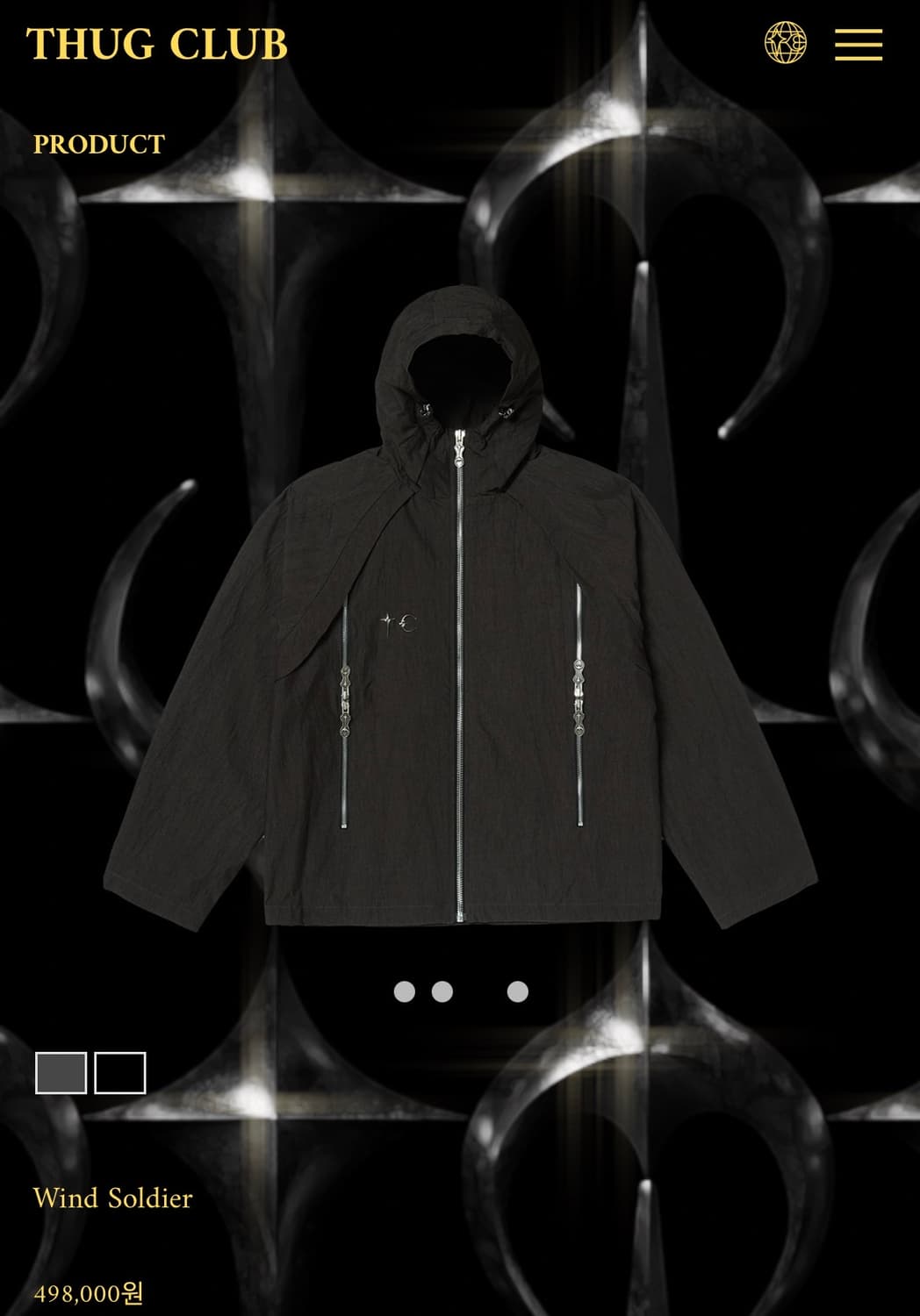 떠그클럽 24fw 윈드솔저 블랙 3 상품이미지1