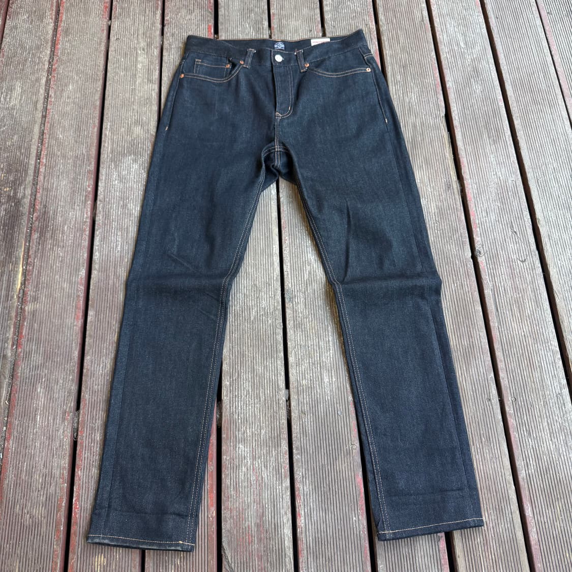 에비수 화이트 빅로고 데님팬츠 상품이미지2