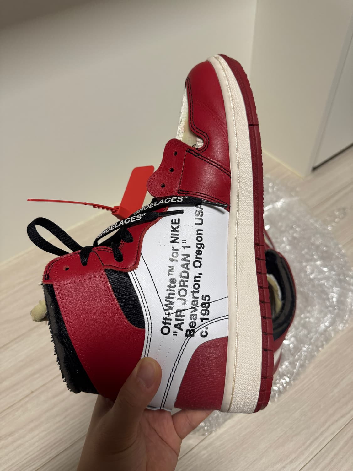 [295] 조던 1 x 오프화이트 레트로 하이 시카고 더 텐 상품이미지3