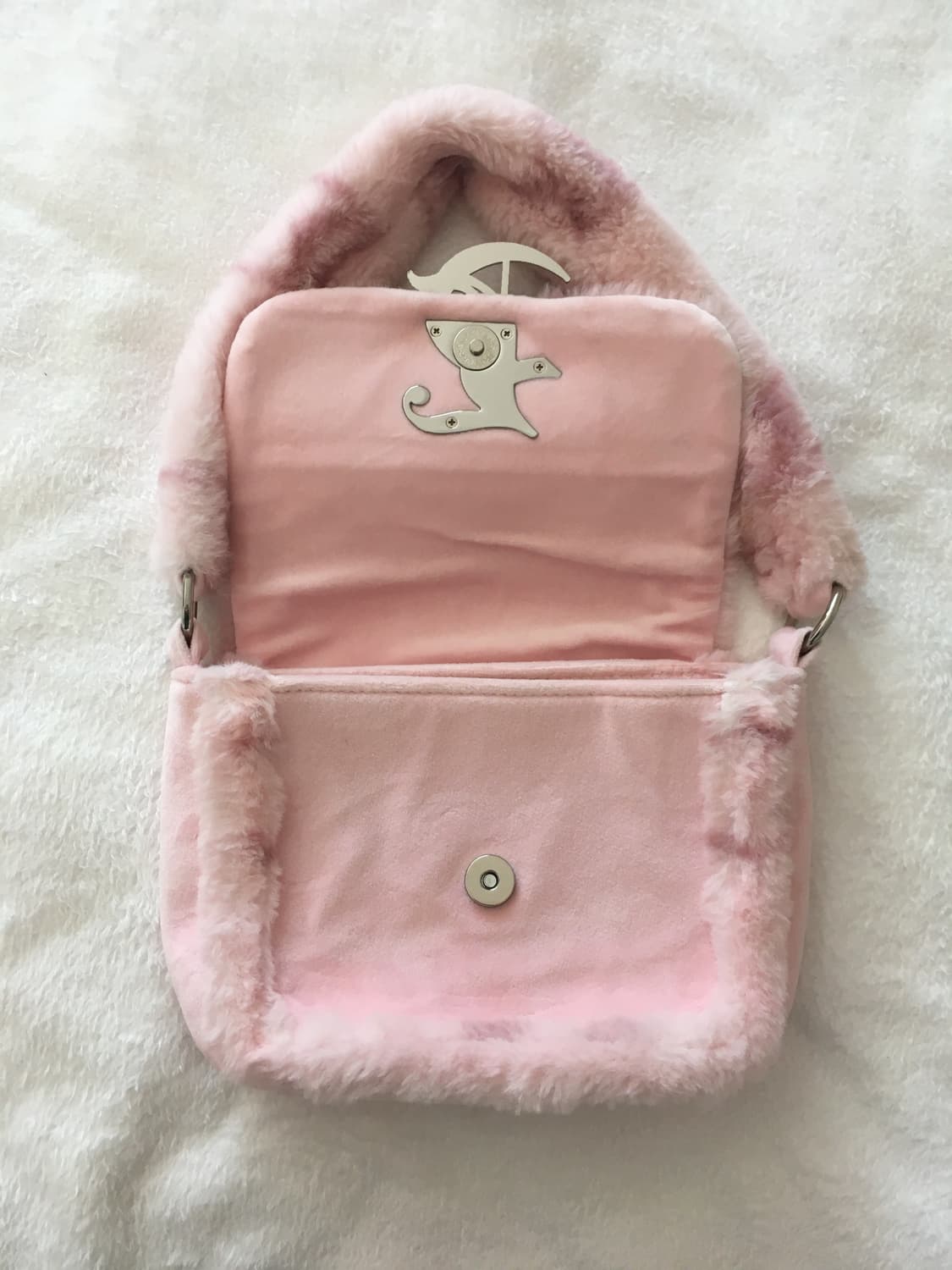 쥬시꾸뛰르 핑크 퍼 숄더백 히메갸루 달천깔 핀터레스트 가방 상품이미지2