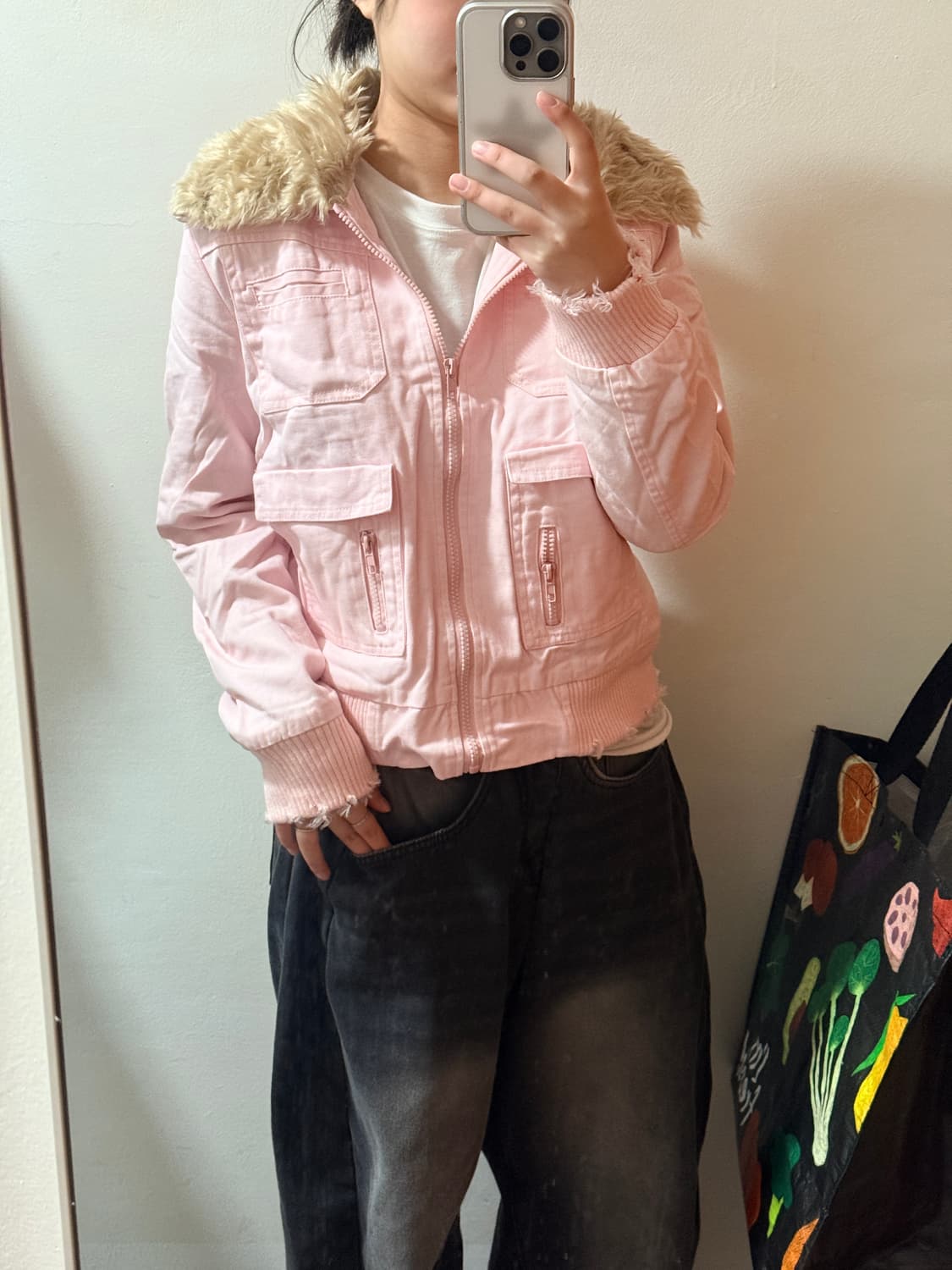 Fur jacket 핑크 퍼 자켓 상품이미지6