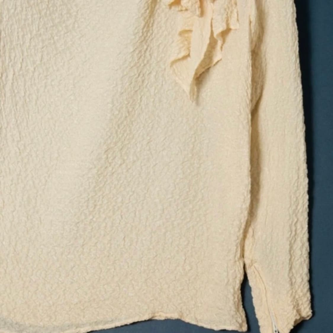 생로랑 실크 크레이프 숄더 패드 블라우스 상품이미지4