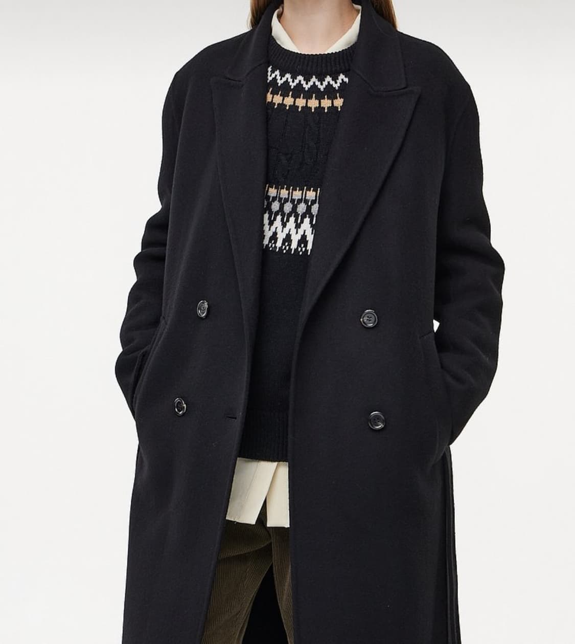 [Studio Tomboy]스튜디오톰보이 벨티드코트(블랙) 상품이미지3