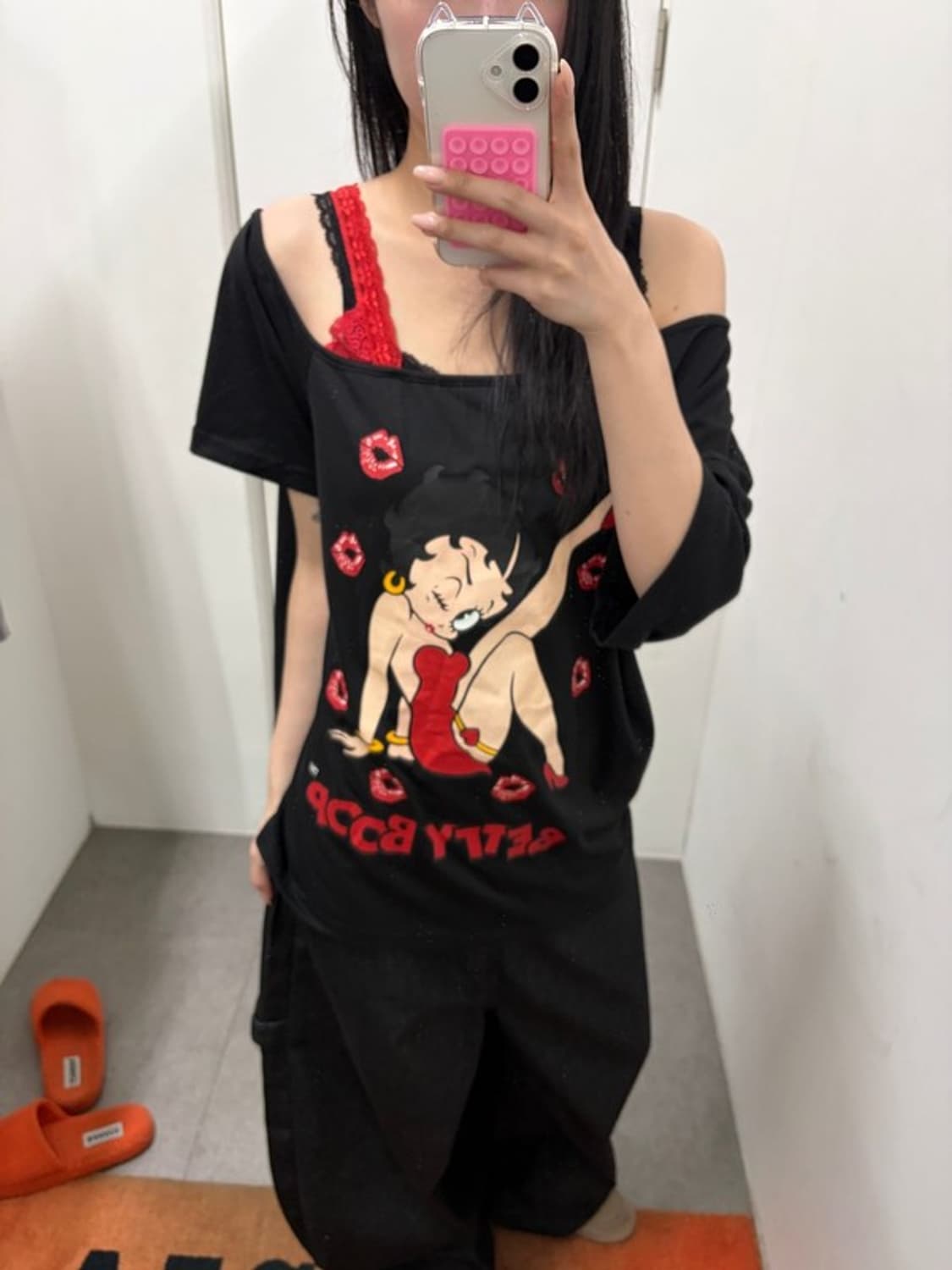 베티붑 오프숄더 반팔티 상품이미지4