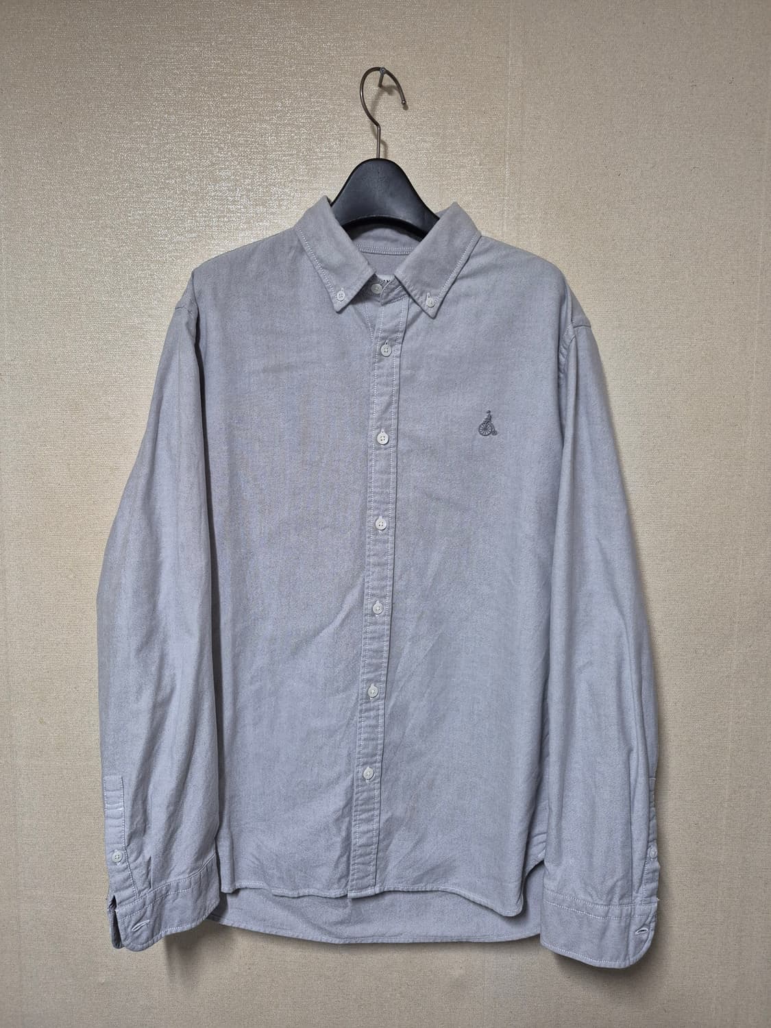 빈폴 그레이 솔리드 옥스포드 셔츠 상품이미지1