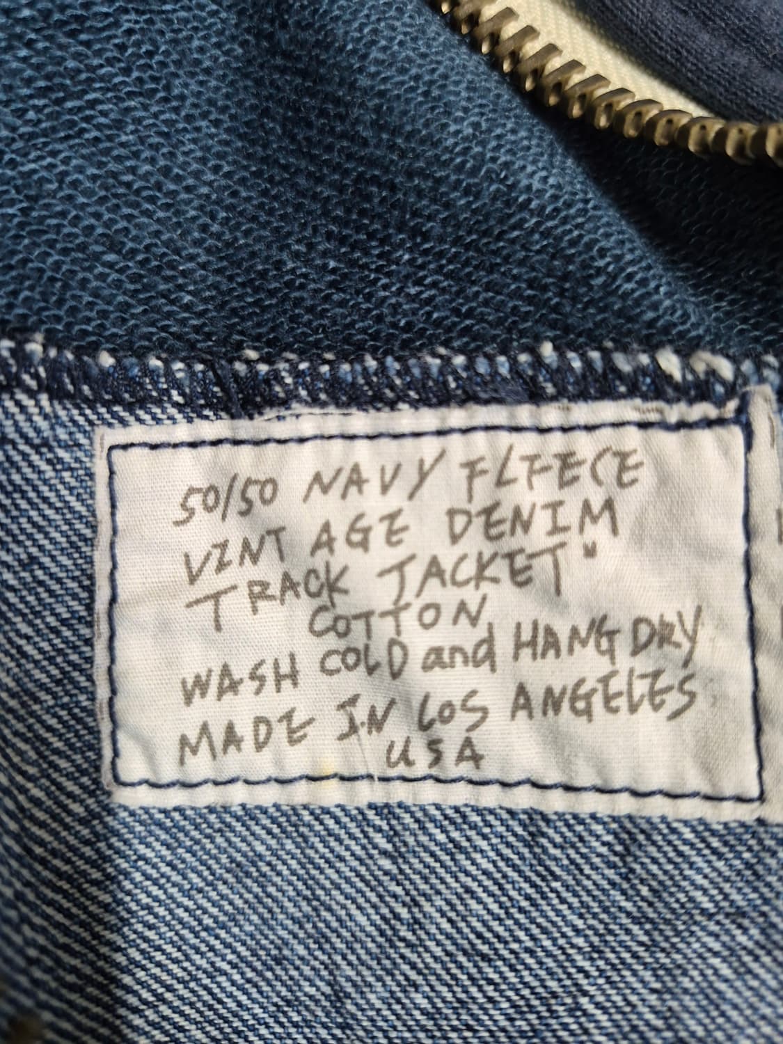 그렉 로렌 50/50 데님 패치워크 트랙 자켓 3 105~110 상품이미지6