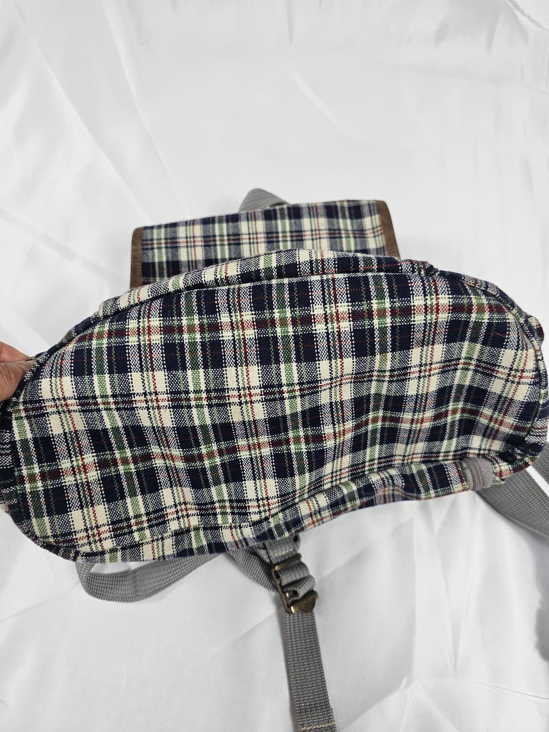 빈티지체크백팩 상품이미지2