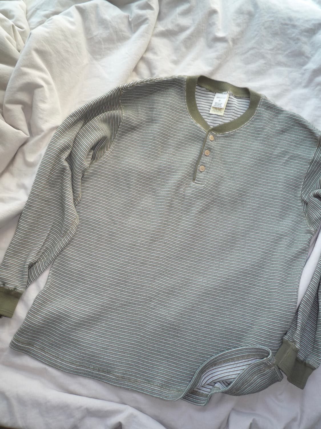 Khakis 카키스 헨리넥 니트 그린 상품이미지2