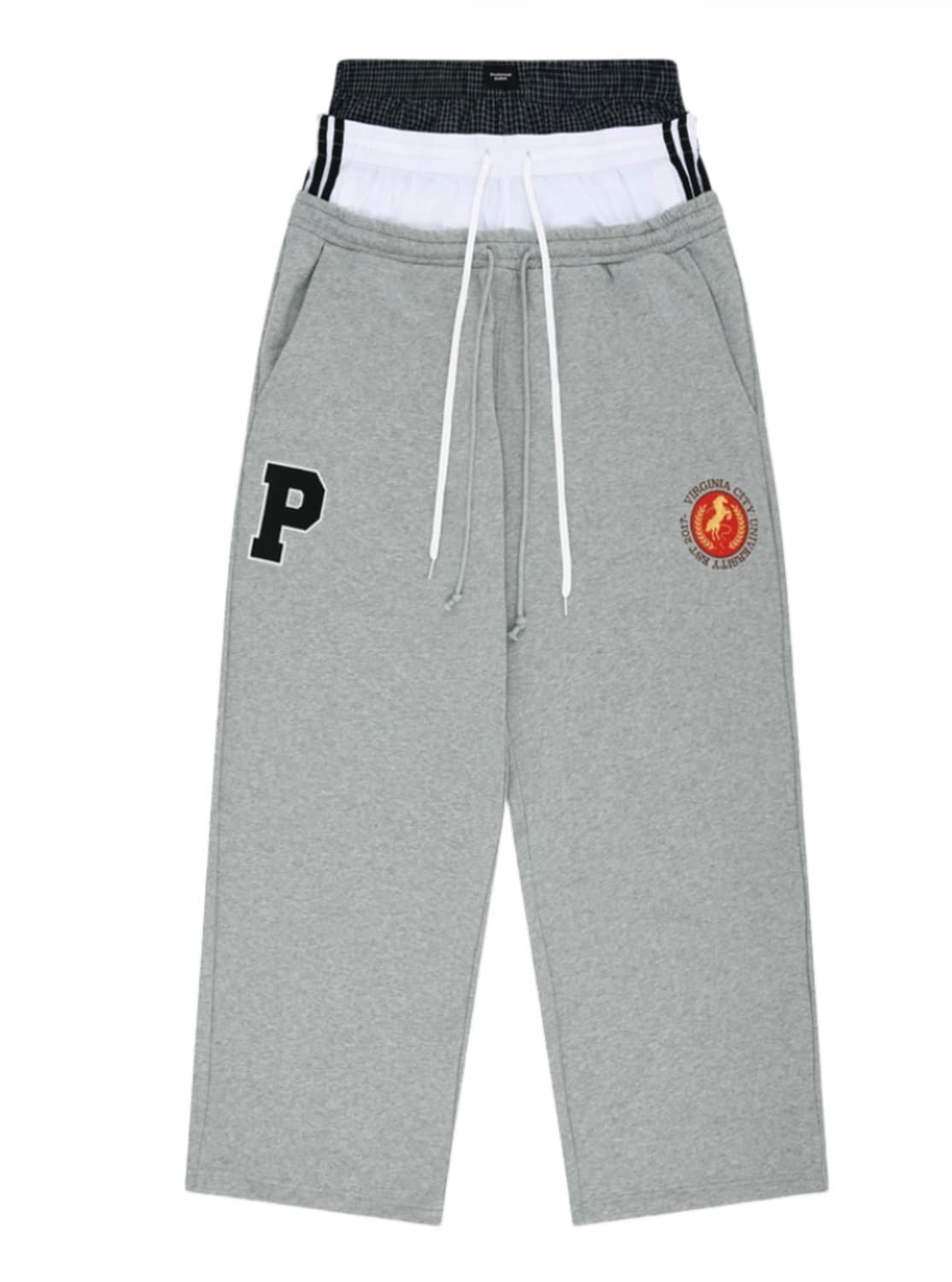 2) 프로토콜 인덱스 반디 더 핑크 3 레이어드 스웻 팬츠 상품이미지1