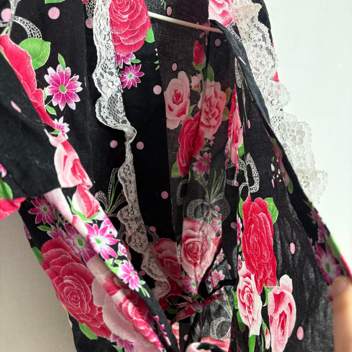 장미 레이스 유카타 세트 모모코 잠옷 히메갸루 상품이미지4