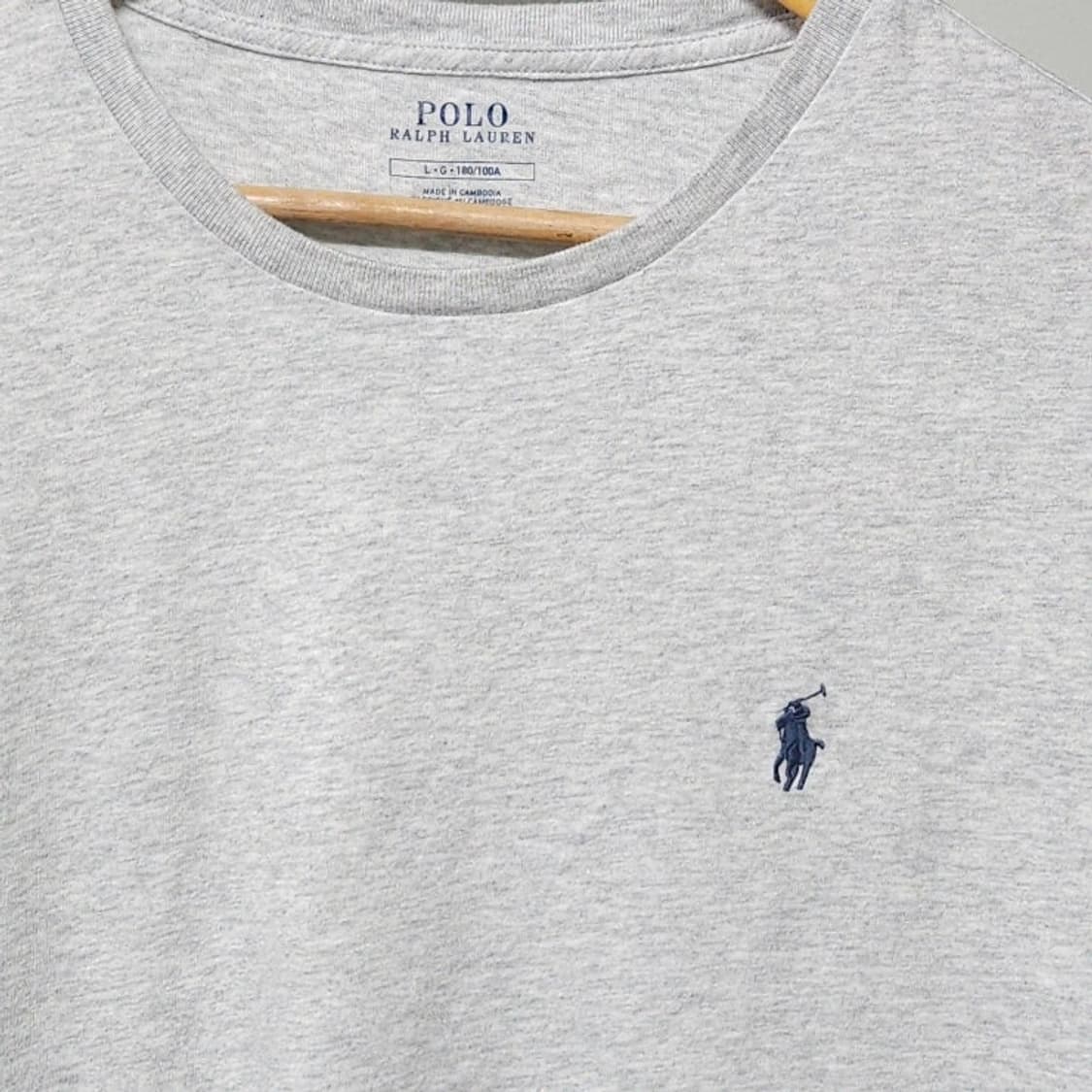 100 POLO 폴로 랄프로렌 반팔 티셔츠 그레이 상품이미지2