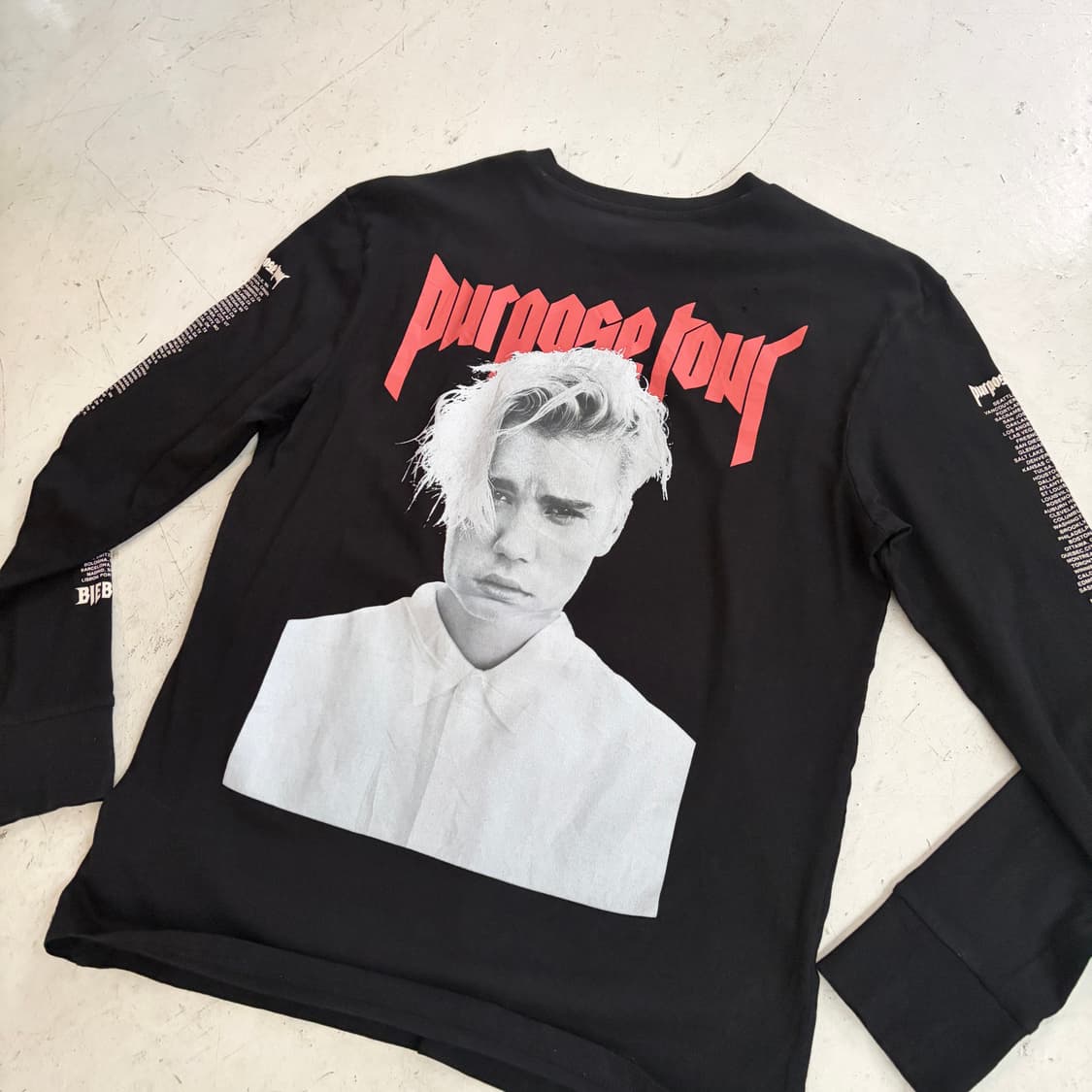저스틴비버 2016 PURPOSE TOUR 롱슬리브 S 상품이미지7