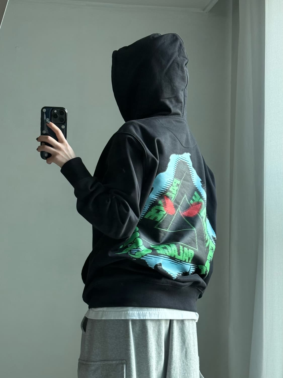 20fw 팔라스 블랙 후드티 상품이미지1