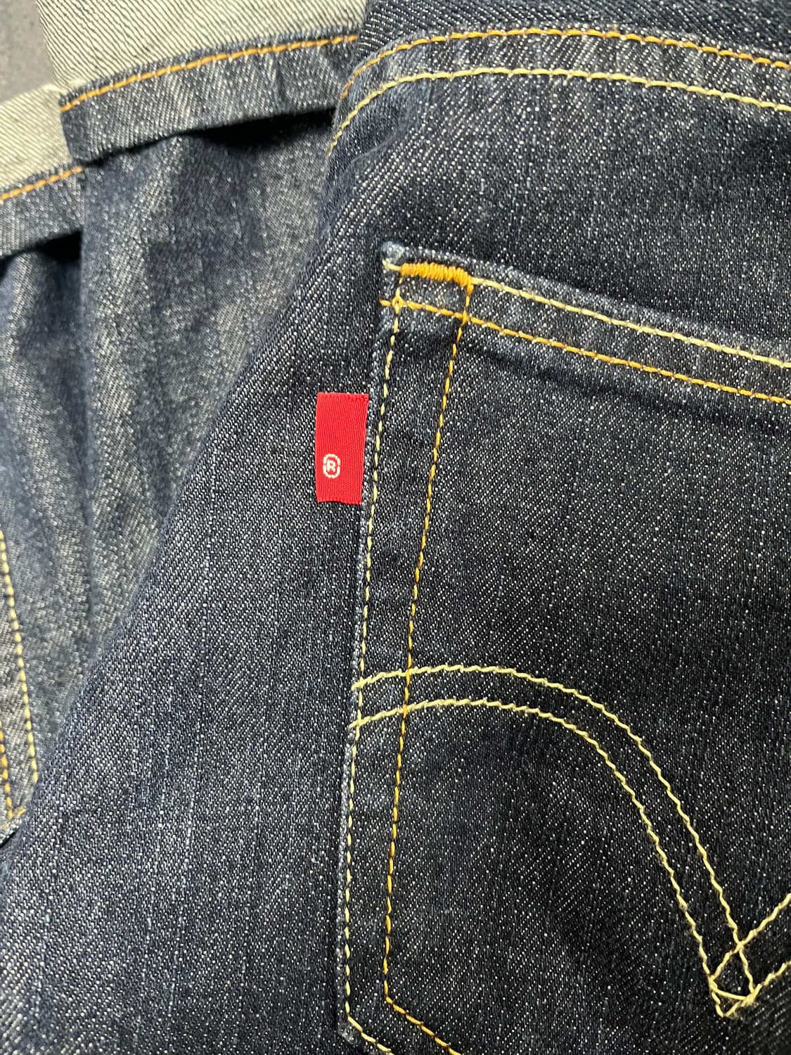 [34] 리바이스 505 블랭크탭 셀비지 생지 데님 팬츠 청바지 상품이미지4