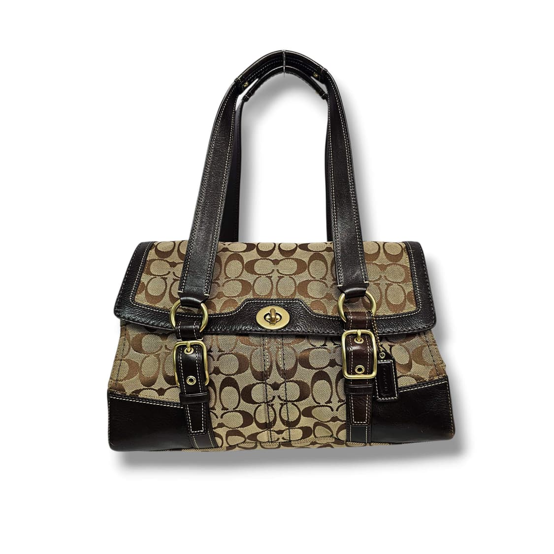 Coach 코치 시그니처 햄튼 플랩 사첼백 상품이미지1