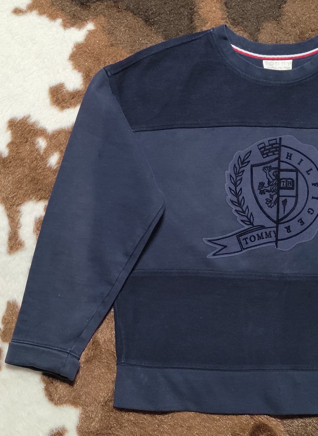 타미 휠피거 여성 네이비 라운드  티(S) 상품이미지2