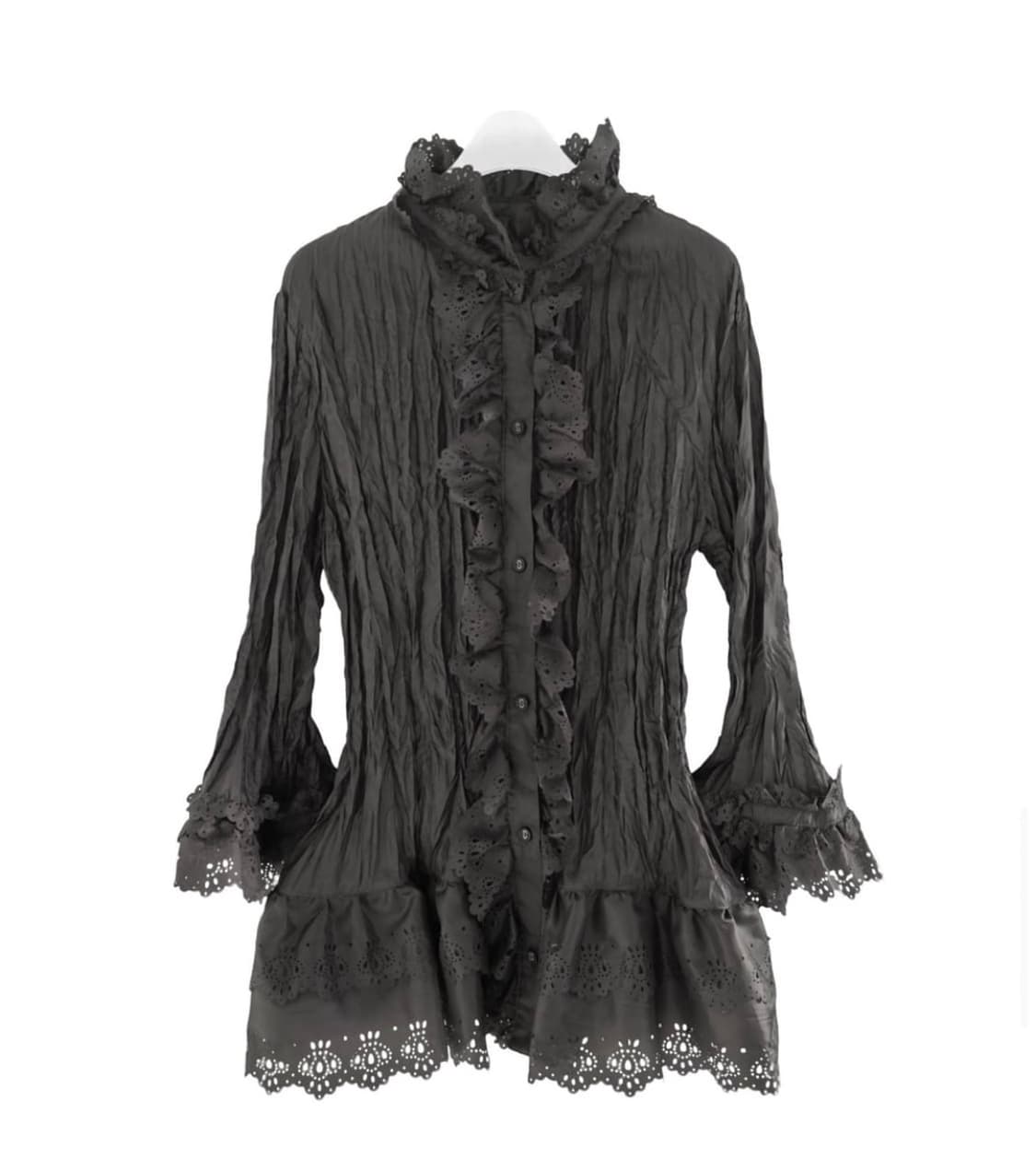 에옹쓰 블라우스 차콜  상품이미지1