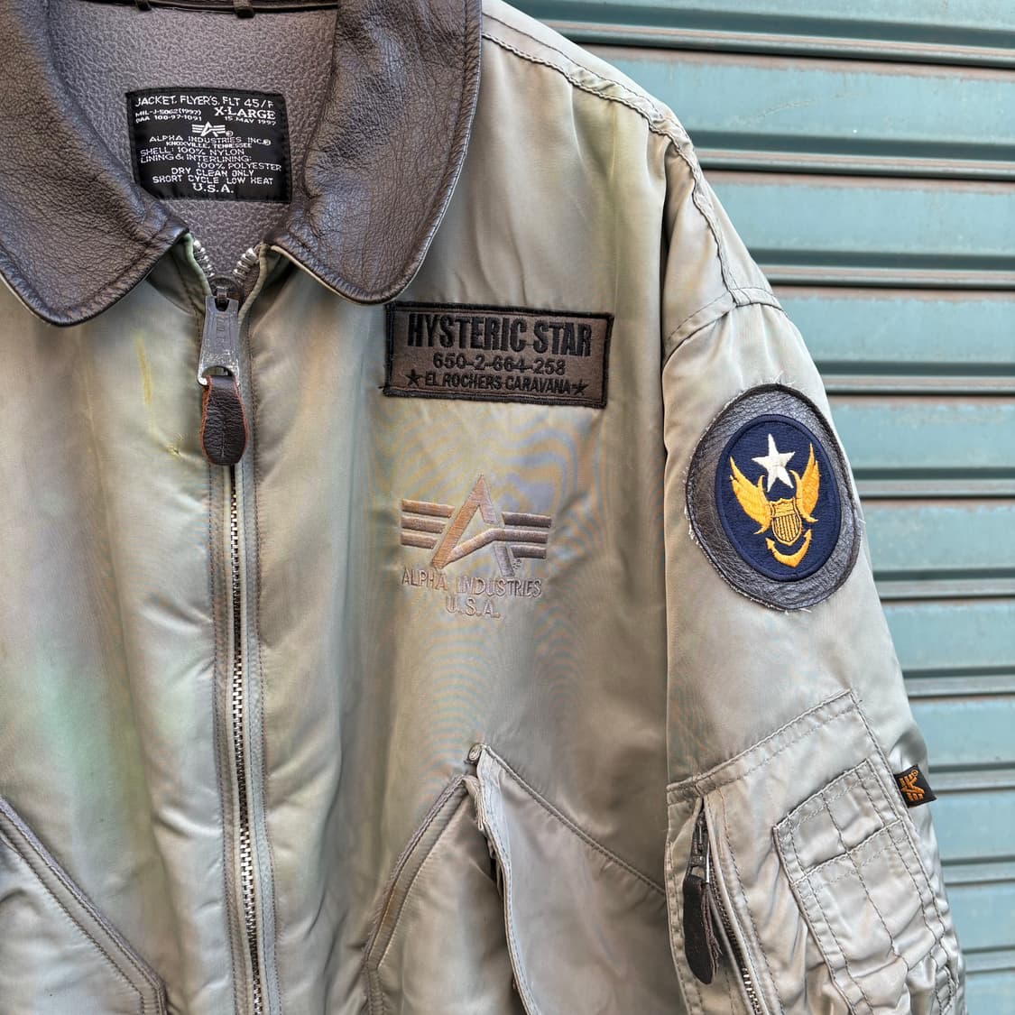 90s 알파인더스트리 FLT 45/F 플라이어 자켓 상품이미지5