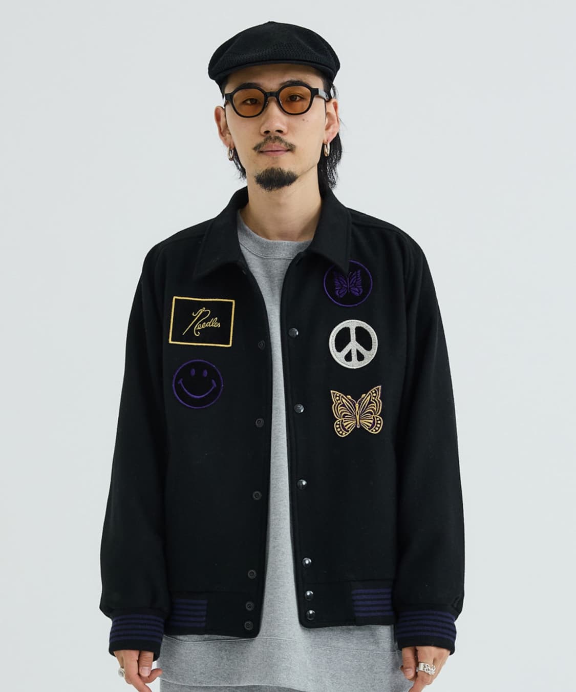 [L] Needles 니들스 x 스튜디오스 별주 바시티 블랙 상품이미지2