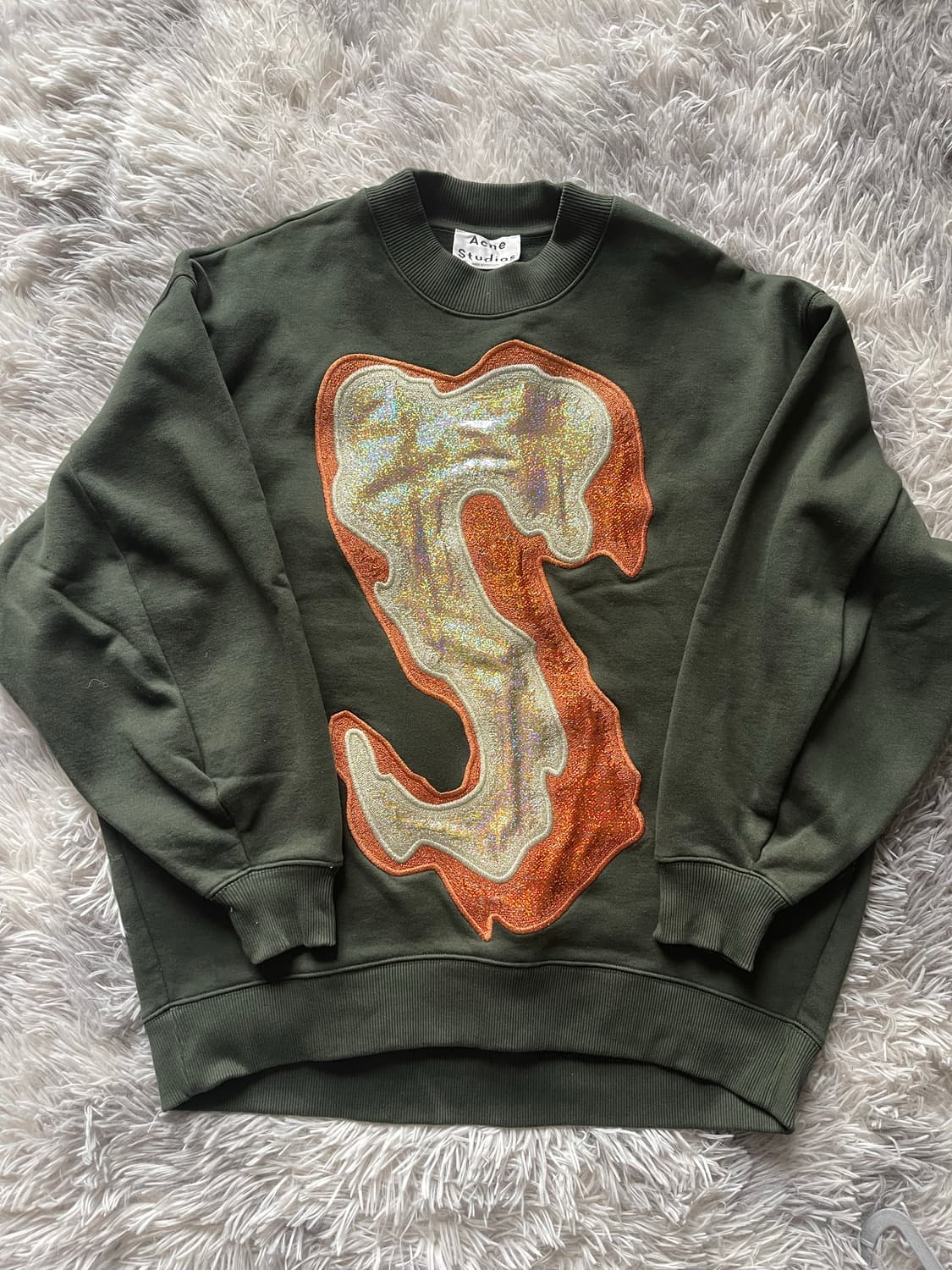 아크네 스튜디오 그린색 스웨트셔츠 상품이미지1