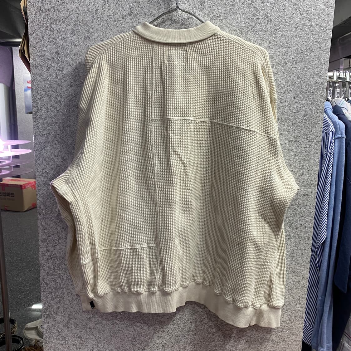 디스이즈네버댓 스몰로고 카라 와플 맨투맨 B4005 상품이미지5