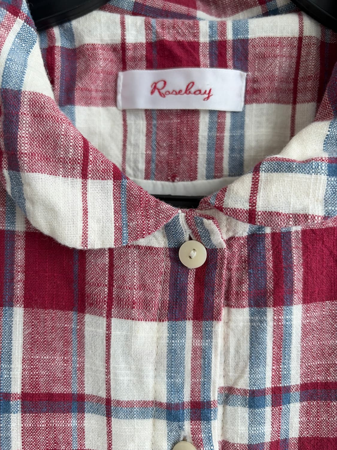 Rosebay 린넨 체크 롱 원피스 상품이미지4