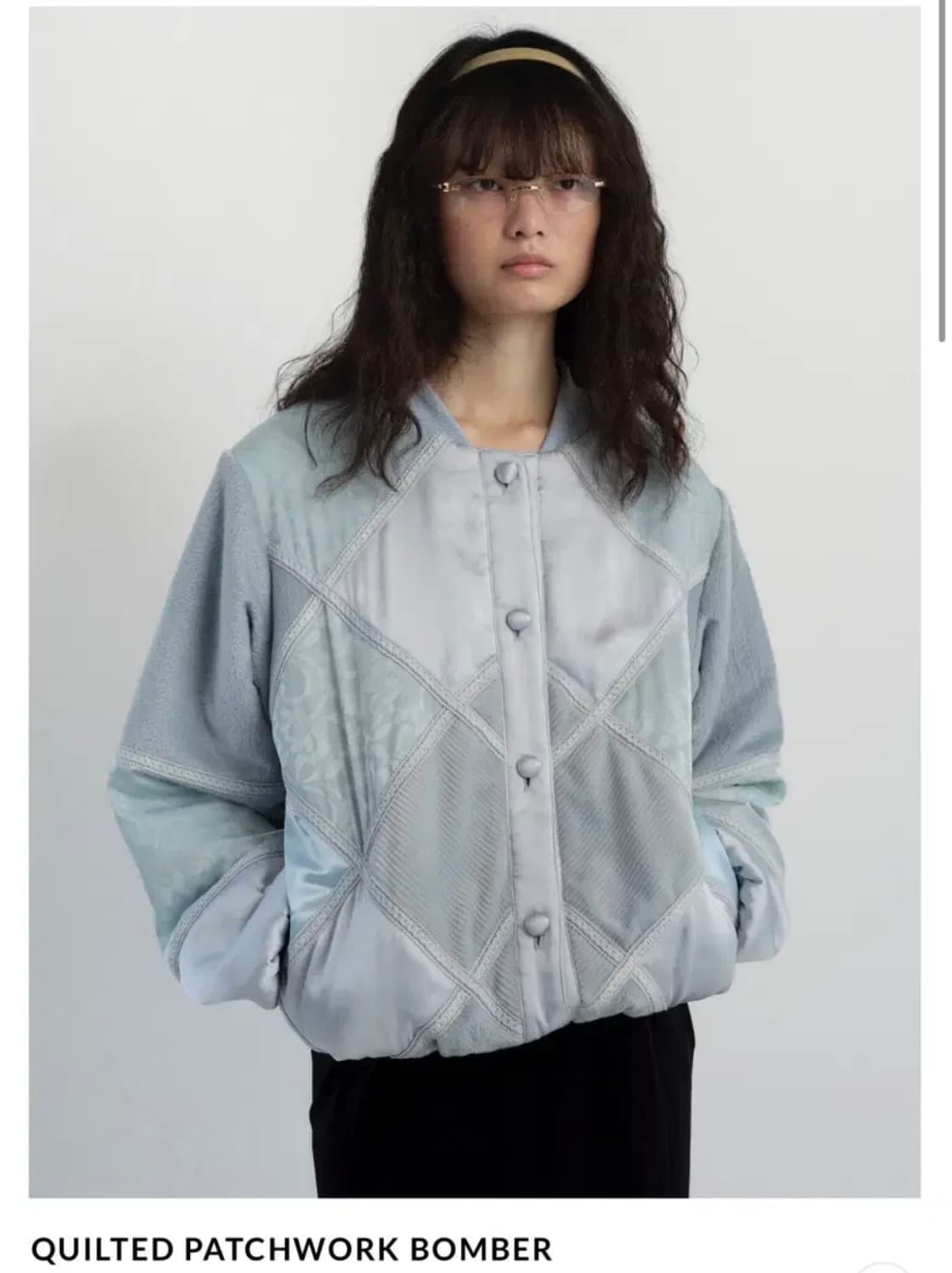 캐롤쇼페 퀼티드 패치워크 봄버자켓 상품이미지1