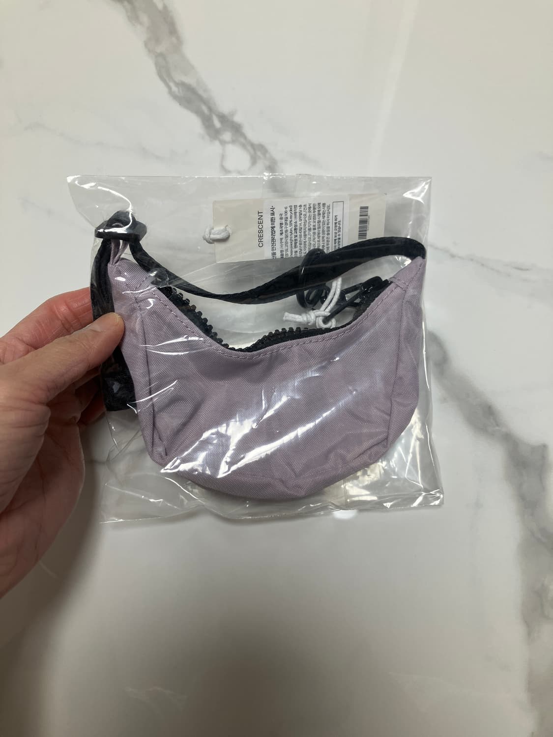 baggu 바쿠백 미니 크레센트백 키링 백참 새거 라벤더 상품이미지2