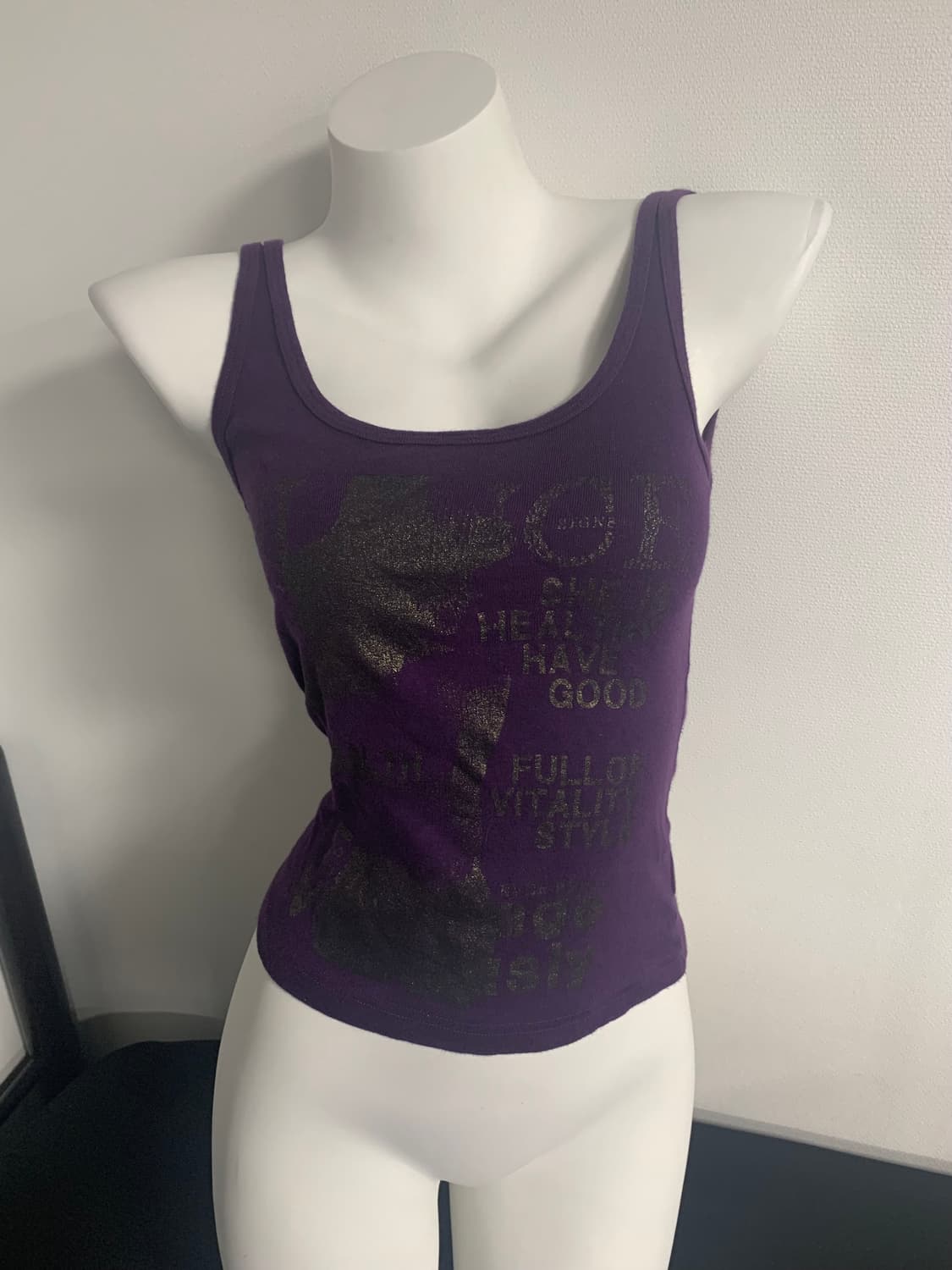 Kitch dark purple sleeveless  상품이미지2