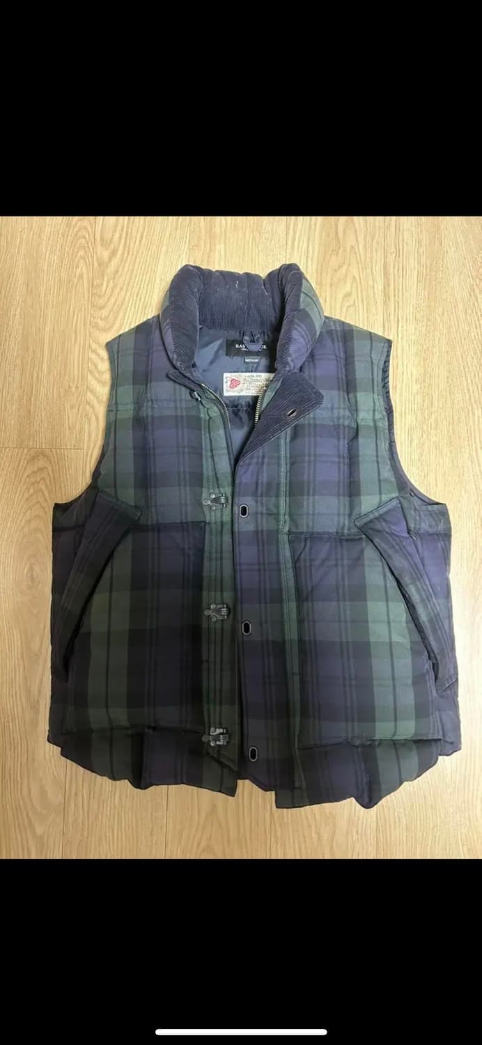 이스트로그/타탄조끼패딩/m 상품이미지1