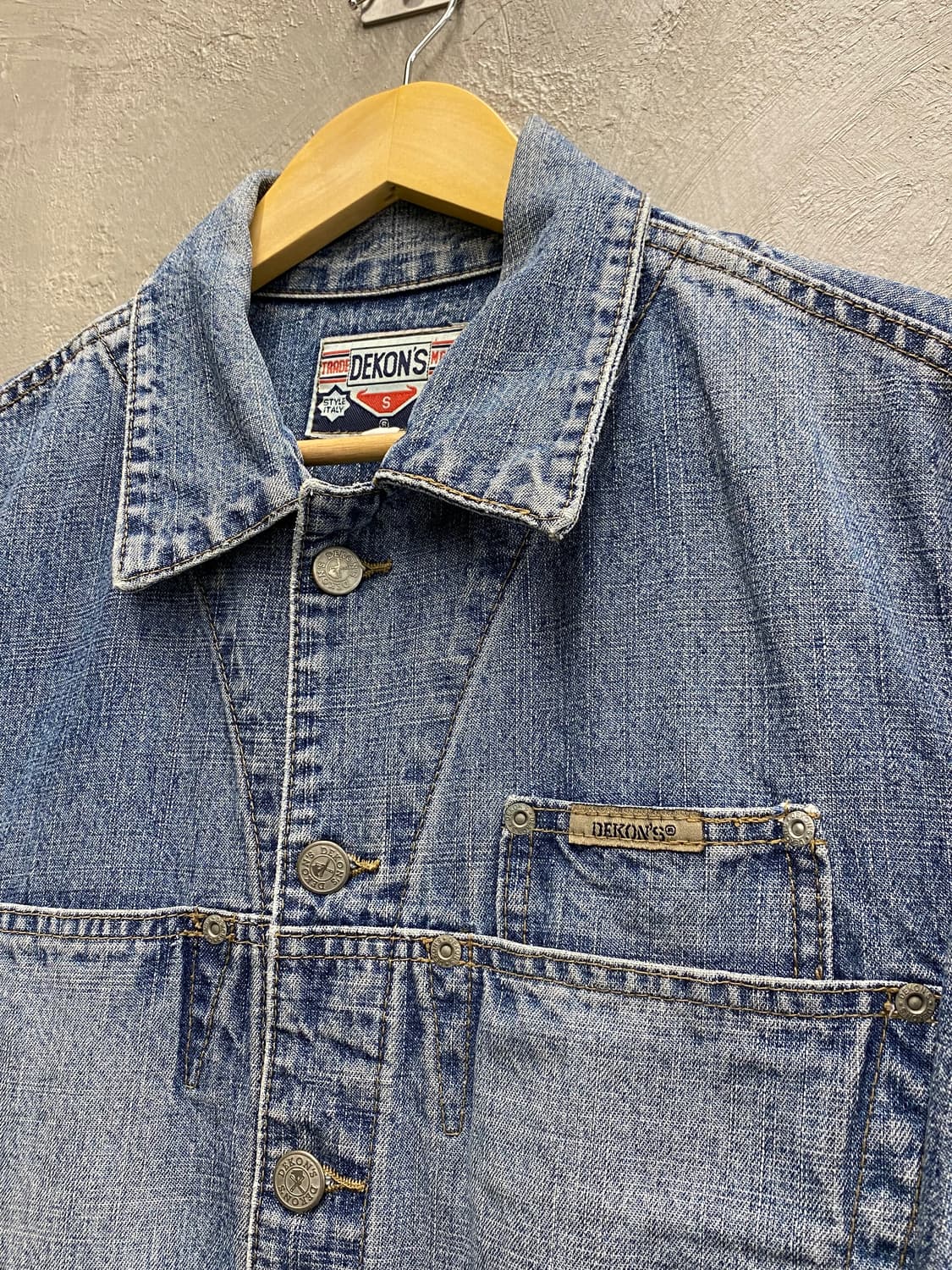 [M] 90s DEKON'S 데콘 빈티지 데님 트러커 자켓 상품이미지4