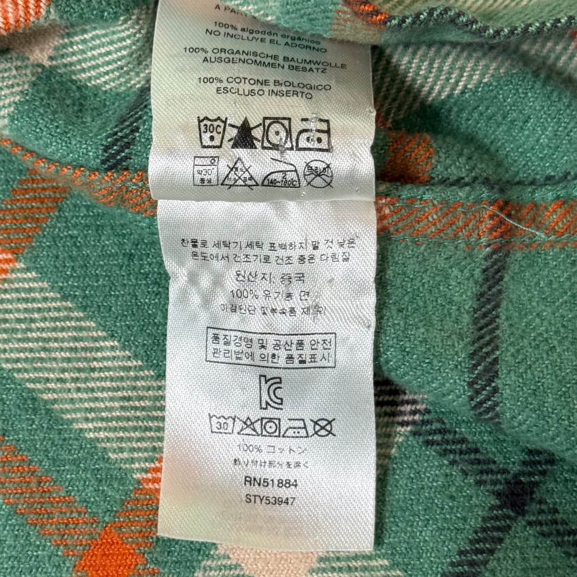 파타고니아 정품 체크 셔츠 남성용 M 상품이미지9