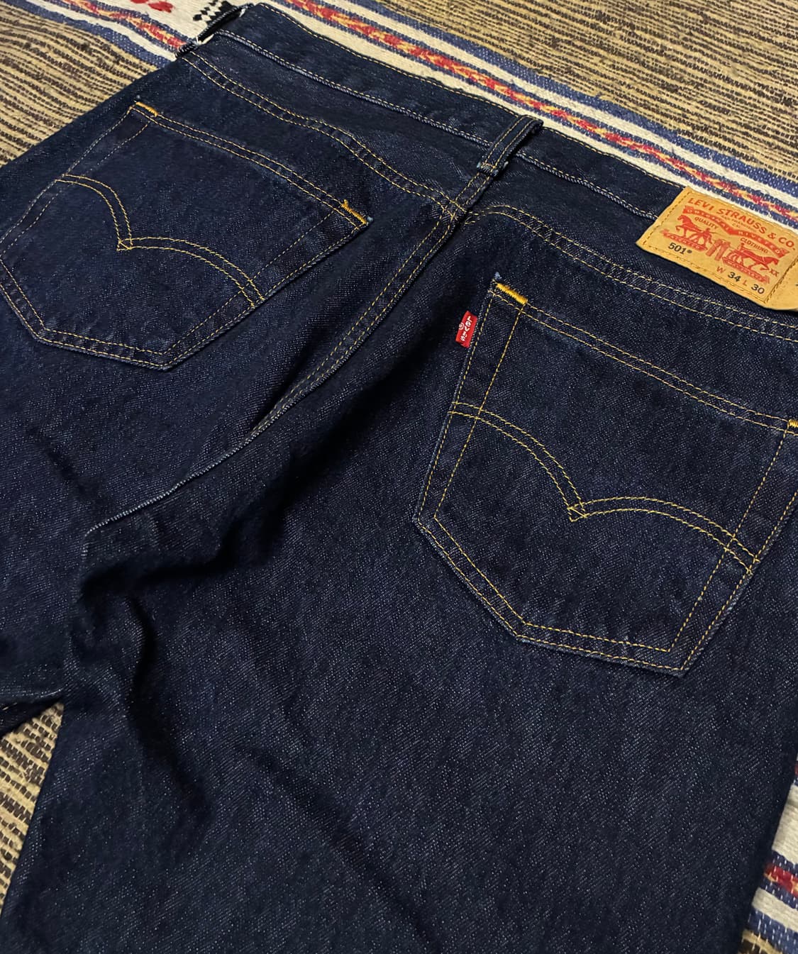 (33~34)Levis 리바이스 501 진청 데님 청바지 스트레이트핏 상품이미지6