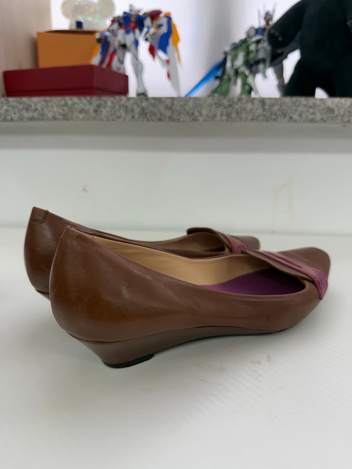 정품) TODS 토즈 브라운 플랫 슈즈 37 상품이미지4