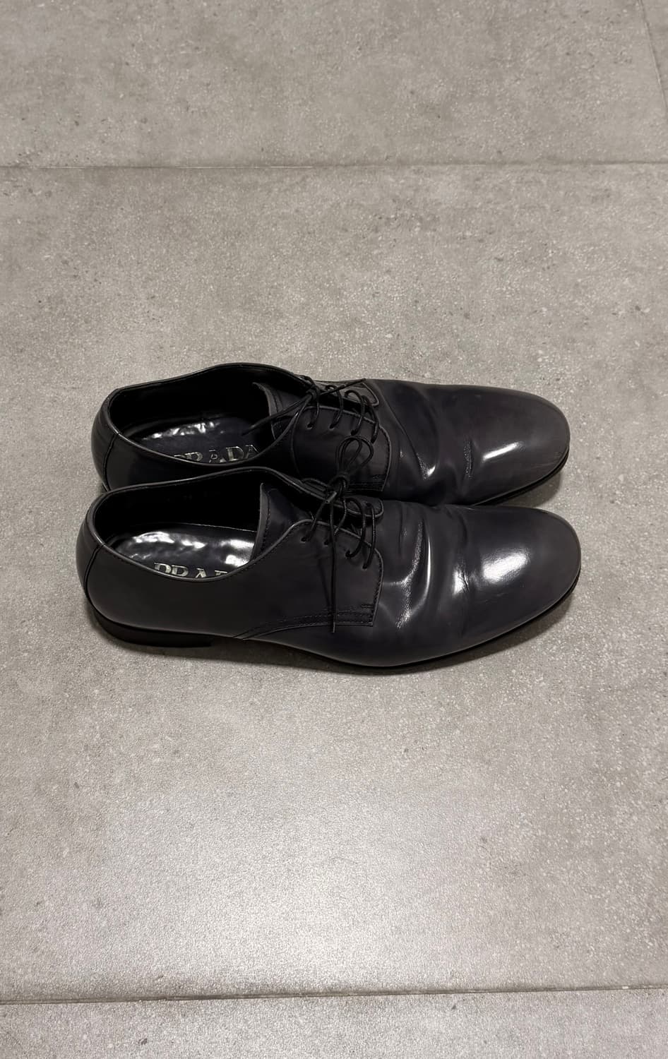 프라다 플레인토 레더 더비슈즈 상품이미지3