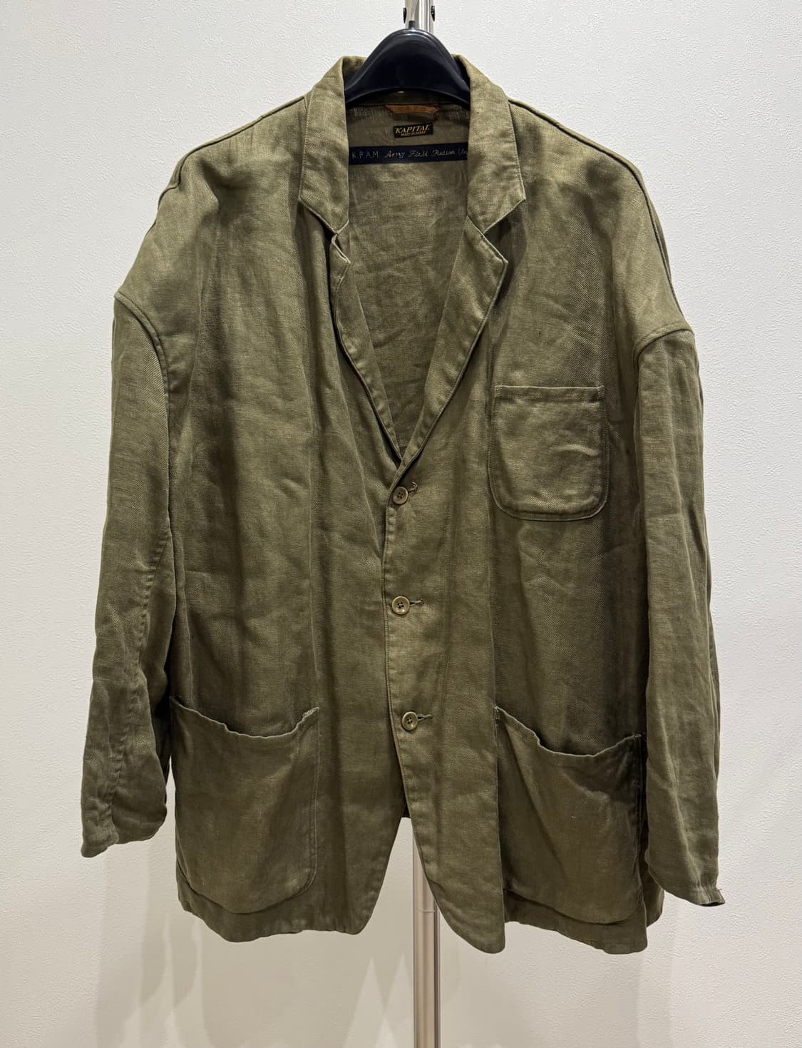 캐피탈 오버사이즈 린넨 3b 자켓 상품이미지1