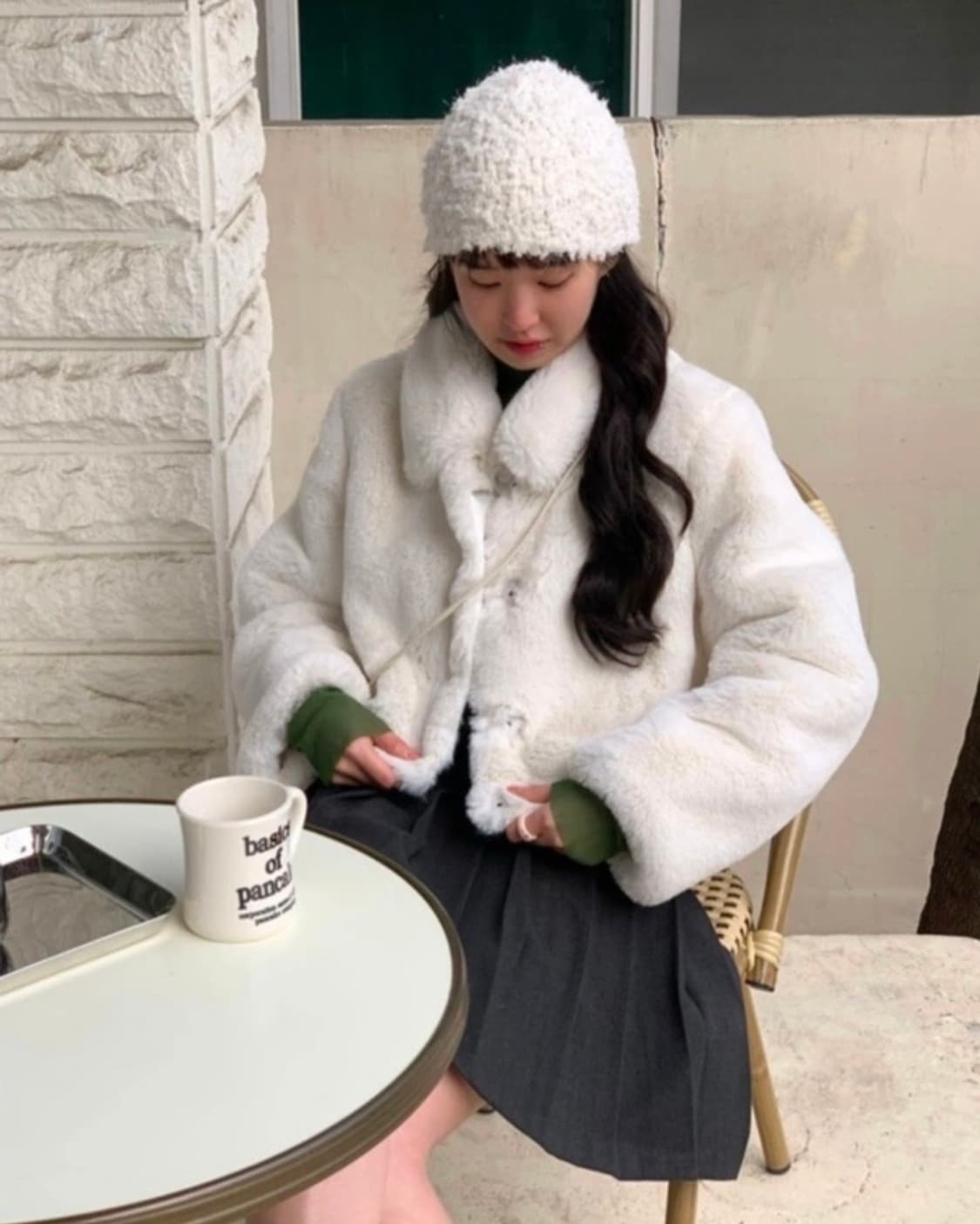 루루서울 푸딩 퍼자켓 (실사 첨부) 상품이미지1