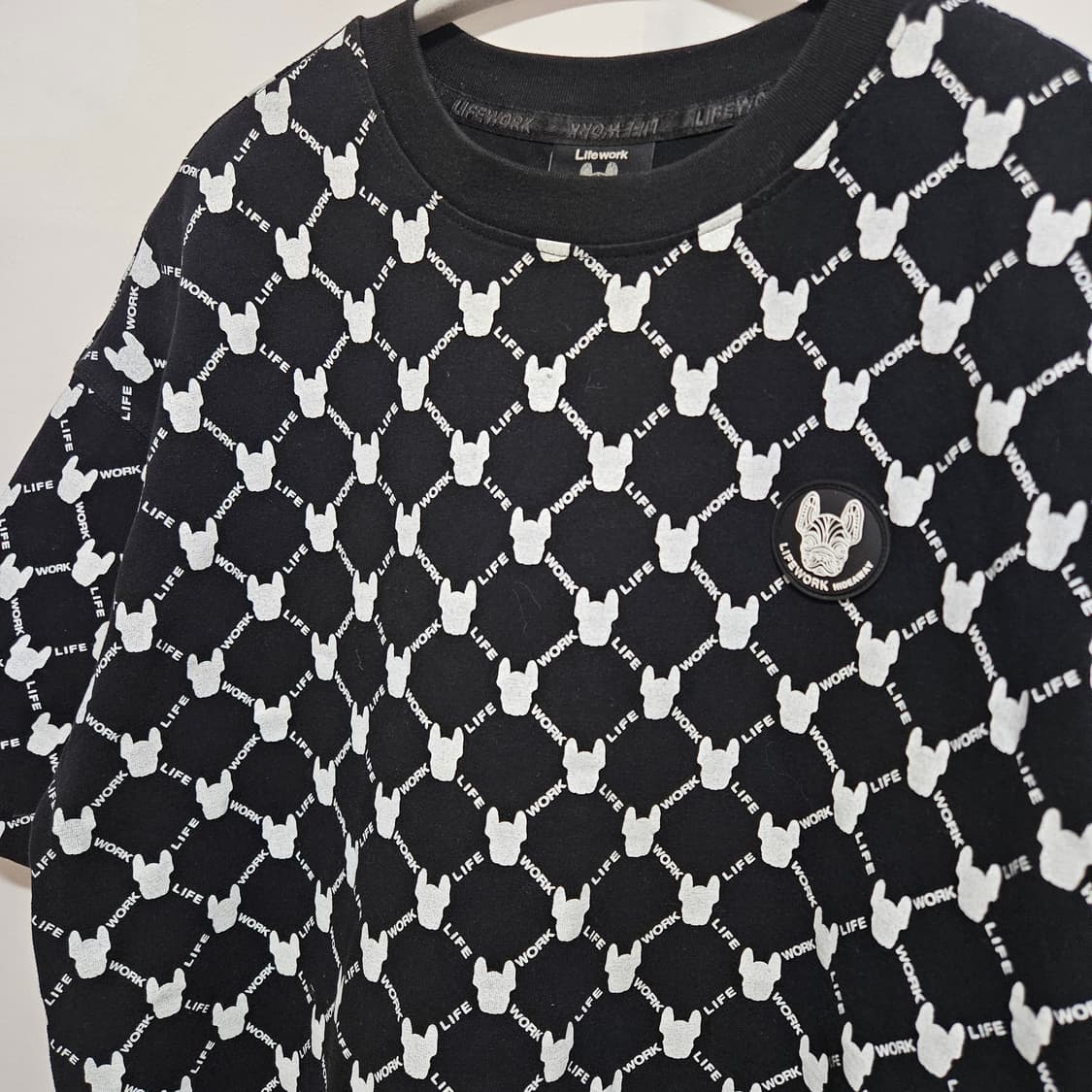 라이프워크 모노그램 반팔 티셔츠 M 상품이미지2