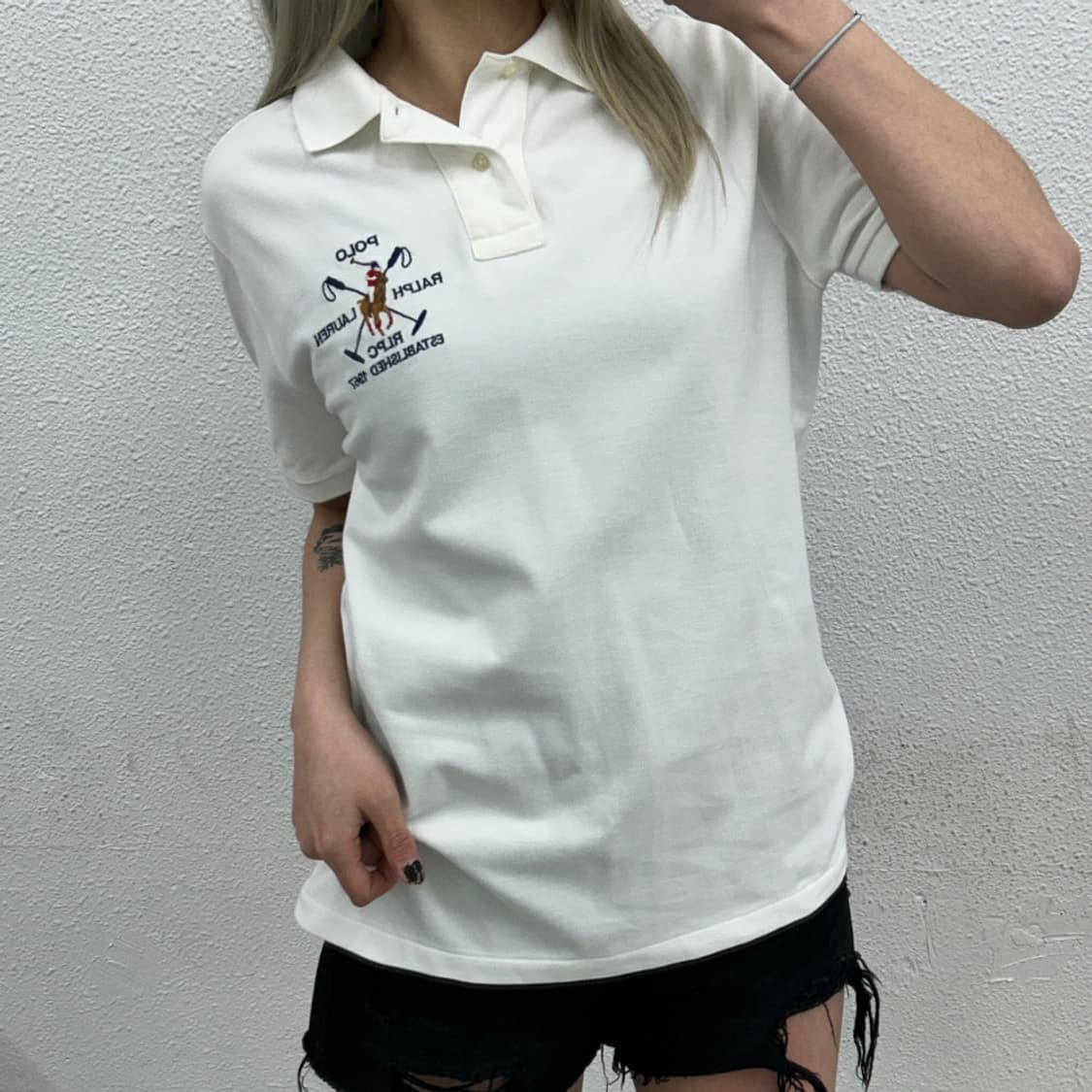 폴로 랄프로렌 미들 옥스포드 카라 반팔셔츠 M 상품이미지1