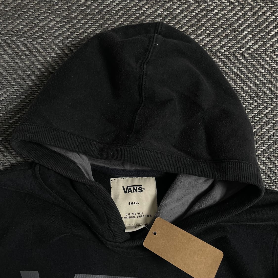 반스 빅로고 박시핏 후드 티셔츠 블랙o 4979 상품이미지4