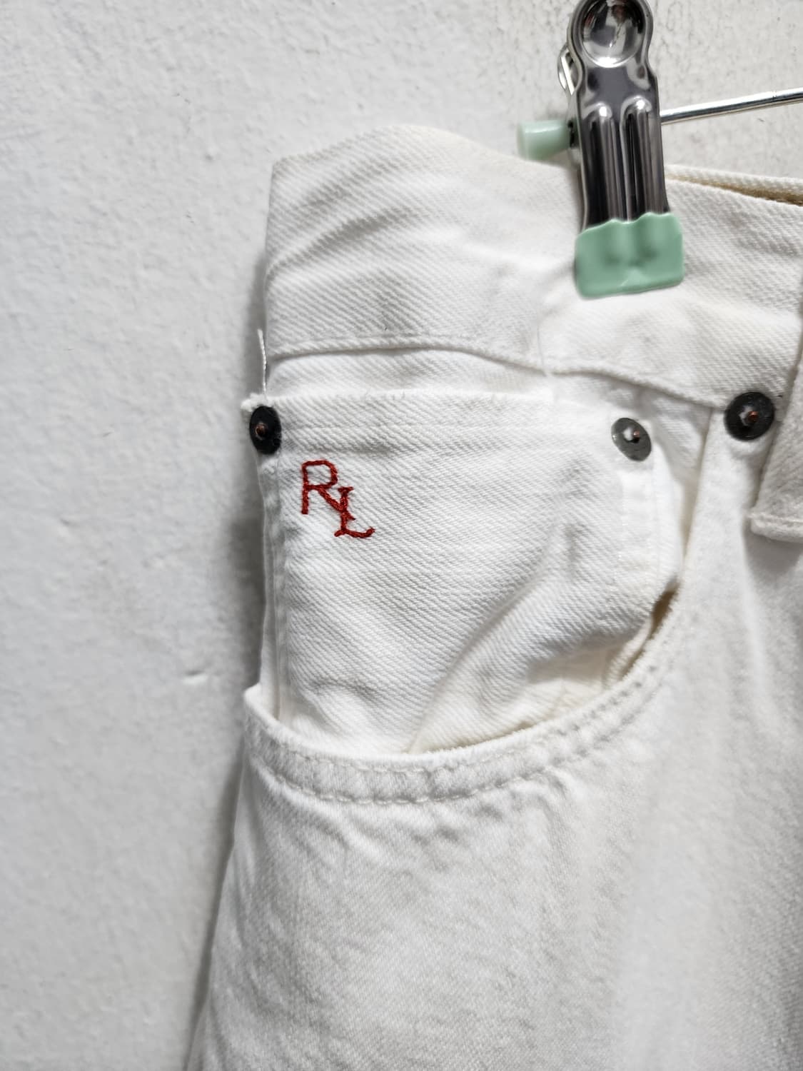 폴로 varick slim 스트레이트 화이트 데님 상품이미지3