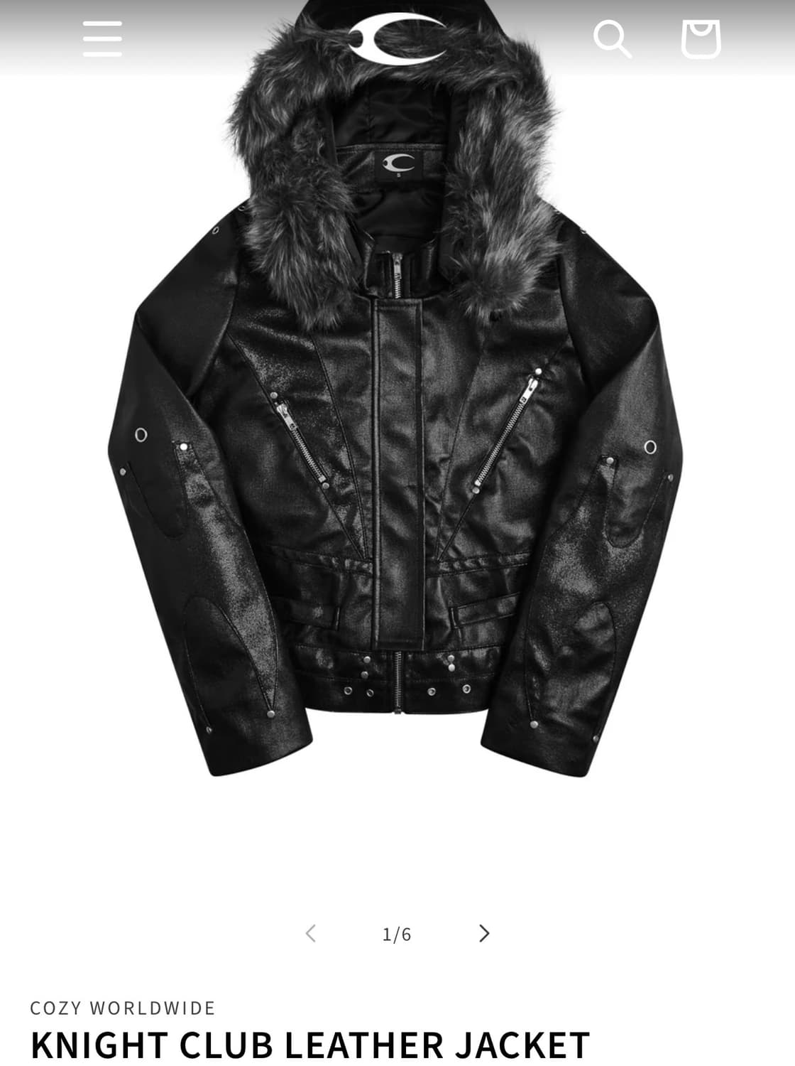 Cozyworldwide knight club leather jacket 상품이미지1